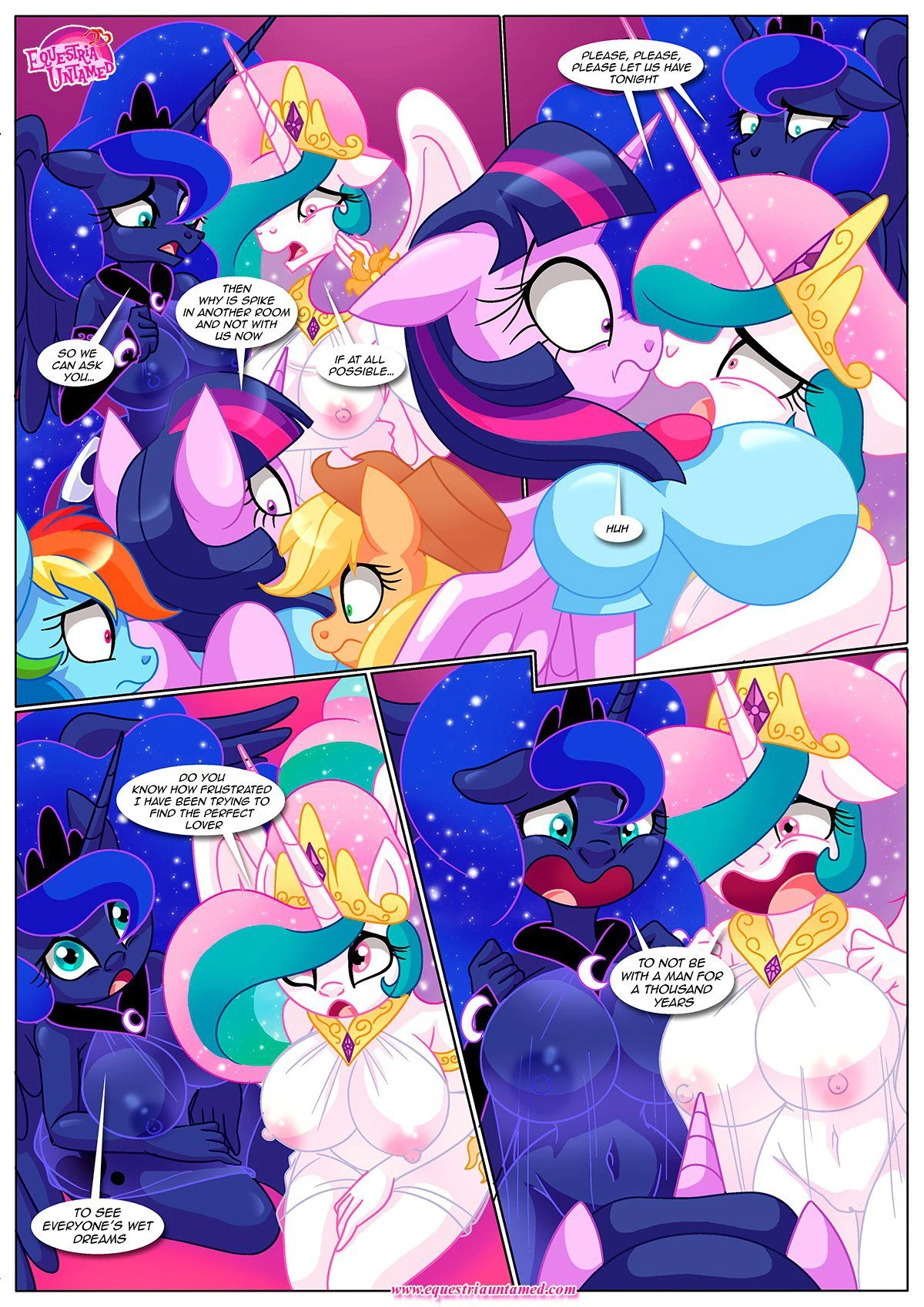 Spike’s Harem (My Little Pony – Friendship Is Magic) [PalComix] - 8 . The Night The Sun and Moon Cum Together - Chapter 8 (My Little Pony - Friendship Is Magic) [PalComix] - Page 13