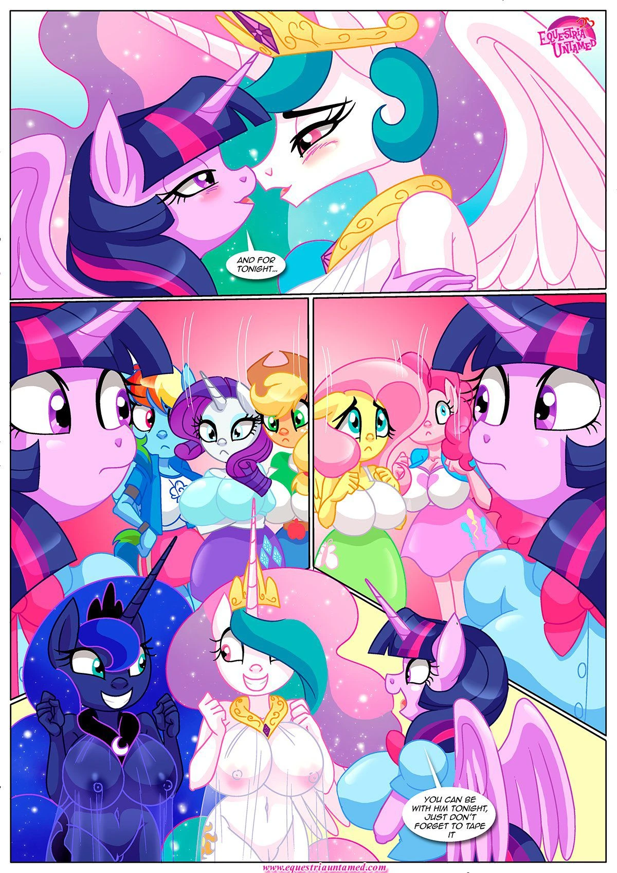 Spike’s Harem (My Little Pony – Friendship Is Magic) [PalComix] - 8 . The Night The Sun and Moon Cum Together - Chapter 8 (My Little Pony - Friendship Is Magic) [PalComix] - Page 17