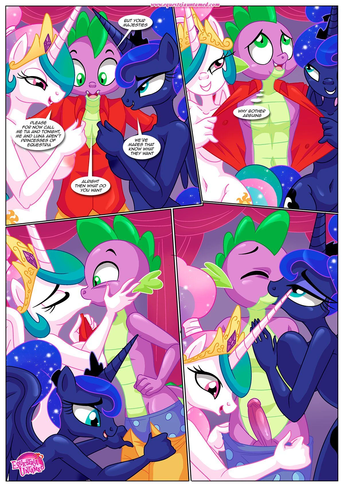 Spike’s Harem (My Little Pony – Friendship Is Magic) [PalComix] - 8 . The Night The Sun and Moon Cum Together - Chapter 8 (My Little Pony - Friendship Is Magic) [PalComix] - Page 30