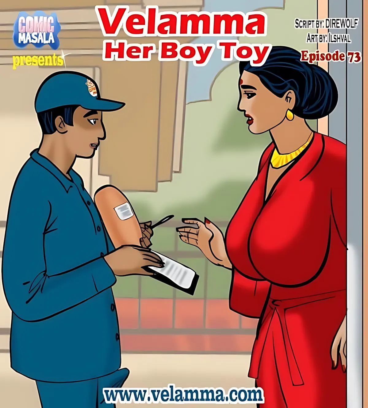 Velamma All Episodes Comics - 73 . Velamma - Episode 73 - Her Boy Toy - Page 1
