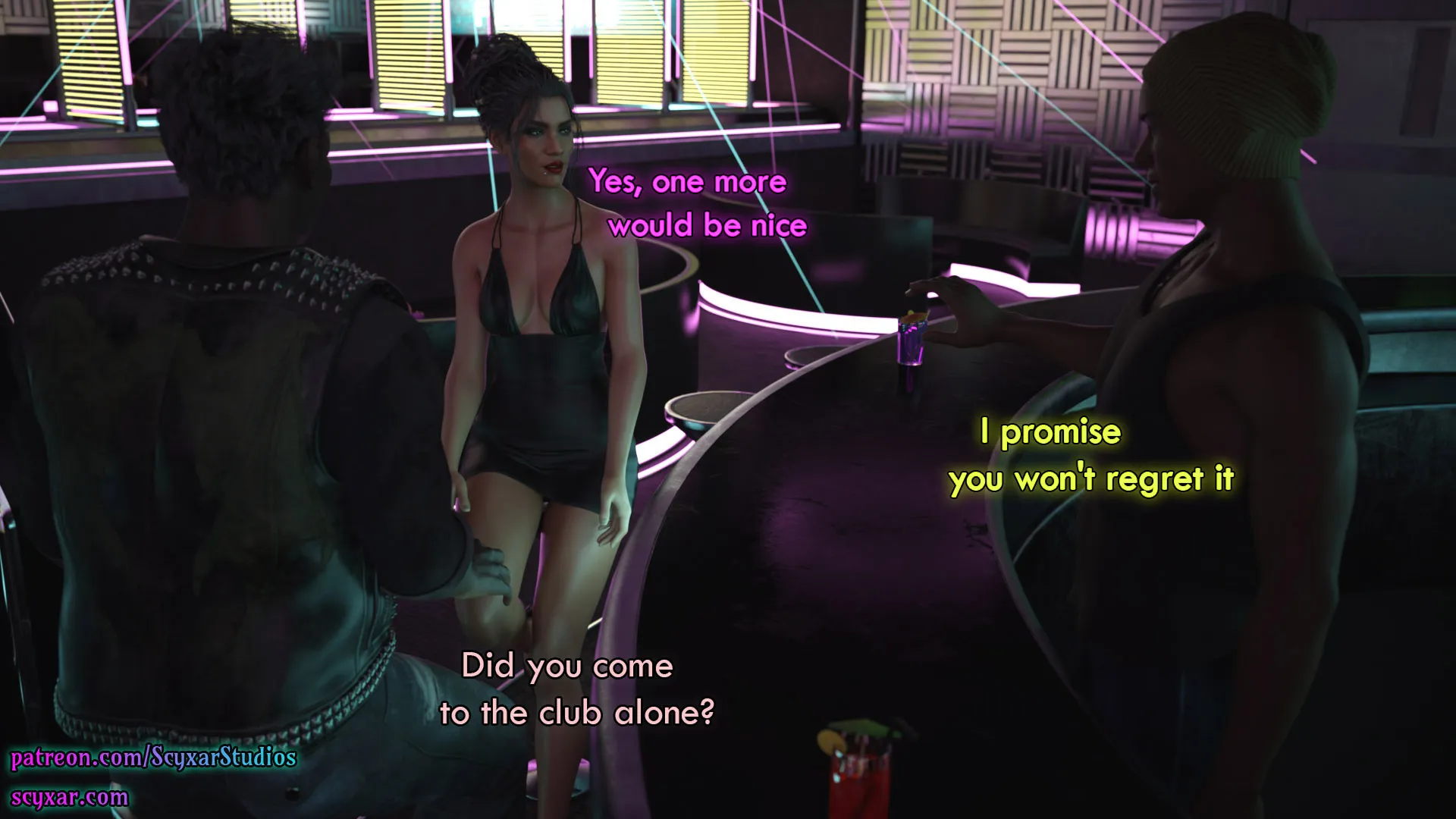Once You Go Black, You Never Go Back (Cyberpunk) - 5 . Once You Go Black, You Never Go Back - Chapter 5 [Scyxar Studios] - Page 23