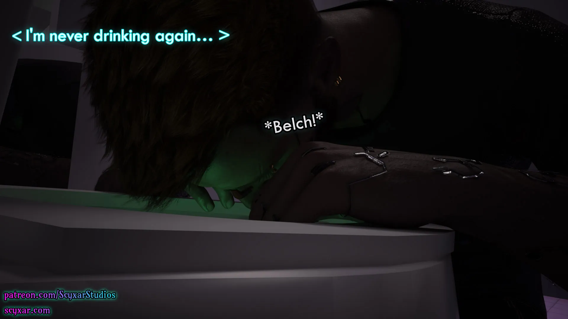 Once You Go Black, You Never Go Back (Cyberpunk) - 5 . Once You Go Black, You Never Go Back - Chapter 5 [Scyxar Studios] - Page 58
