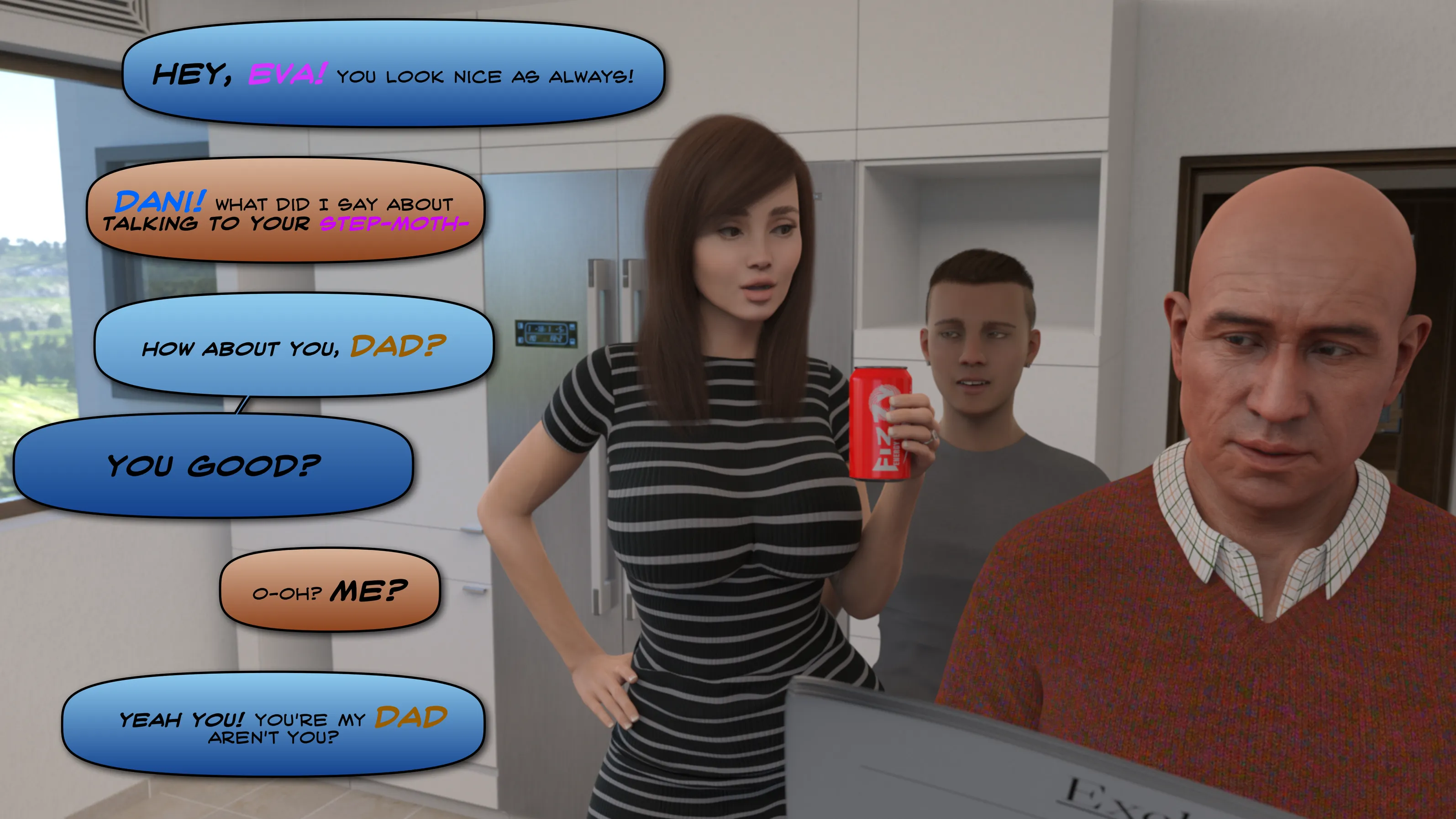Wicked Pervert with a Big Cock! - 2 . Wicked Pervert with a Big Cock! - Chapter 2 [3DK-x] - Page 4