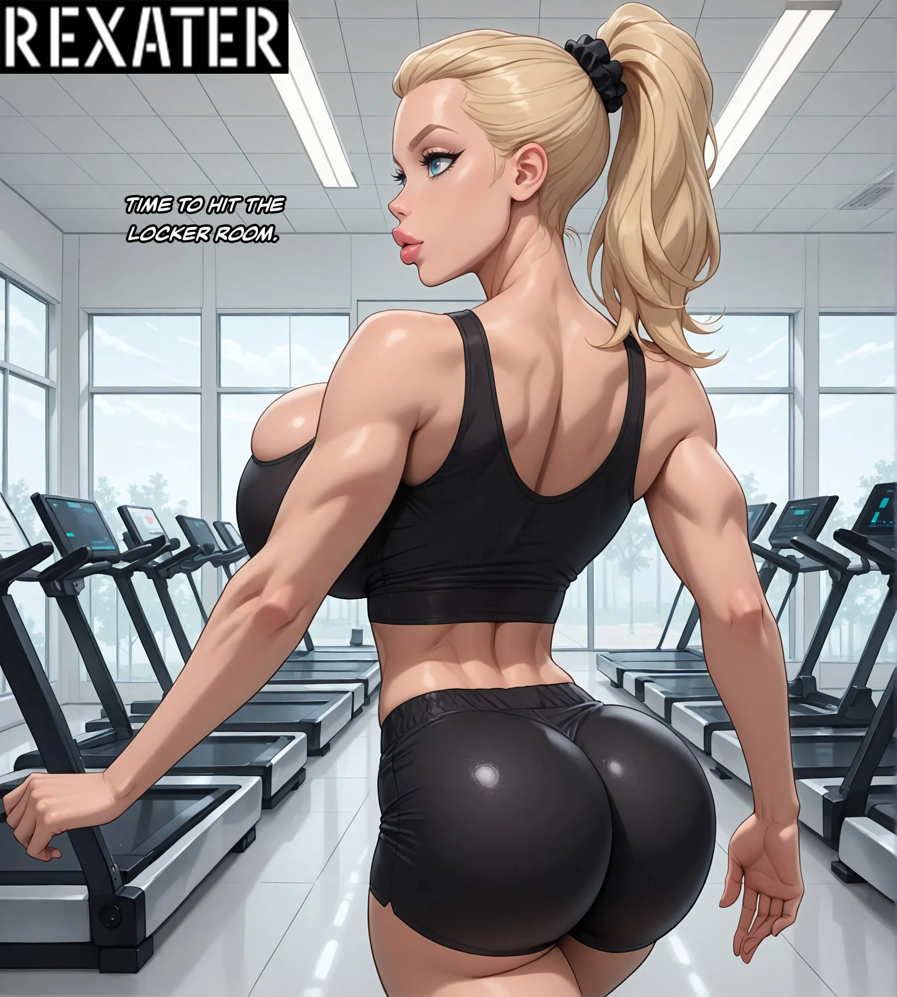Serena Taking Care of Her Boys [Rexater’s Interracial] - Chrissy Workout Session - Page 3