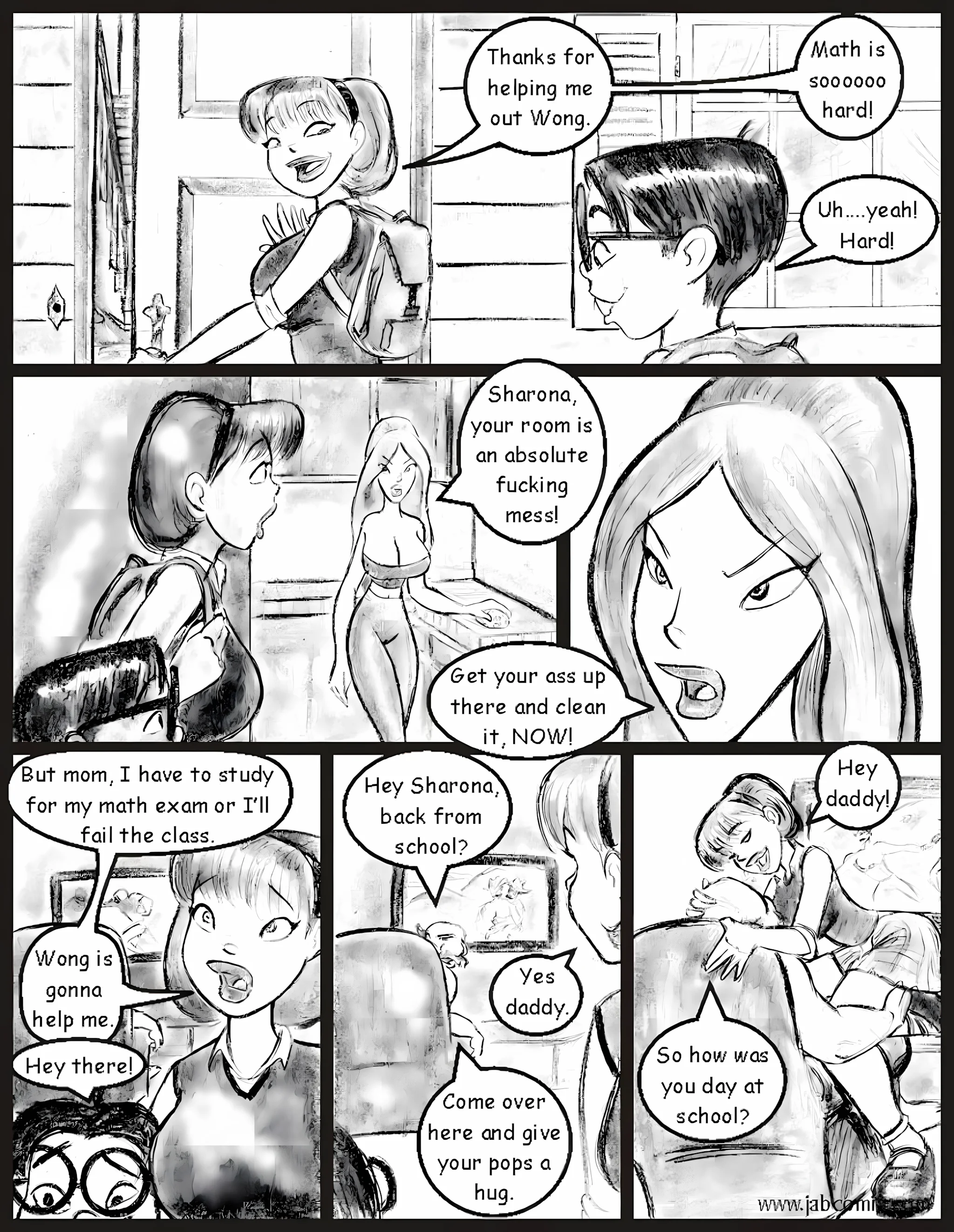 My Hot Ass Neighbor [JABComix] - 2 . My Hot Ass Neighbor - Tutoring - Chapter 2 - Page 2