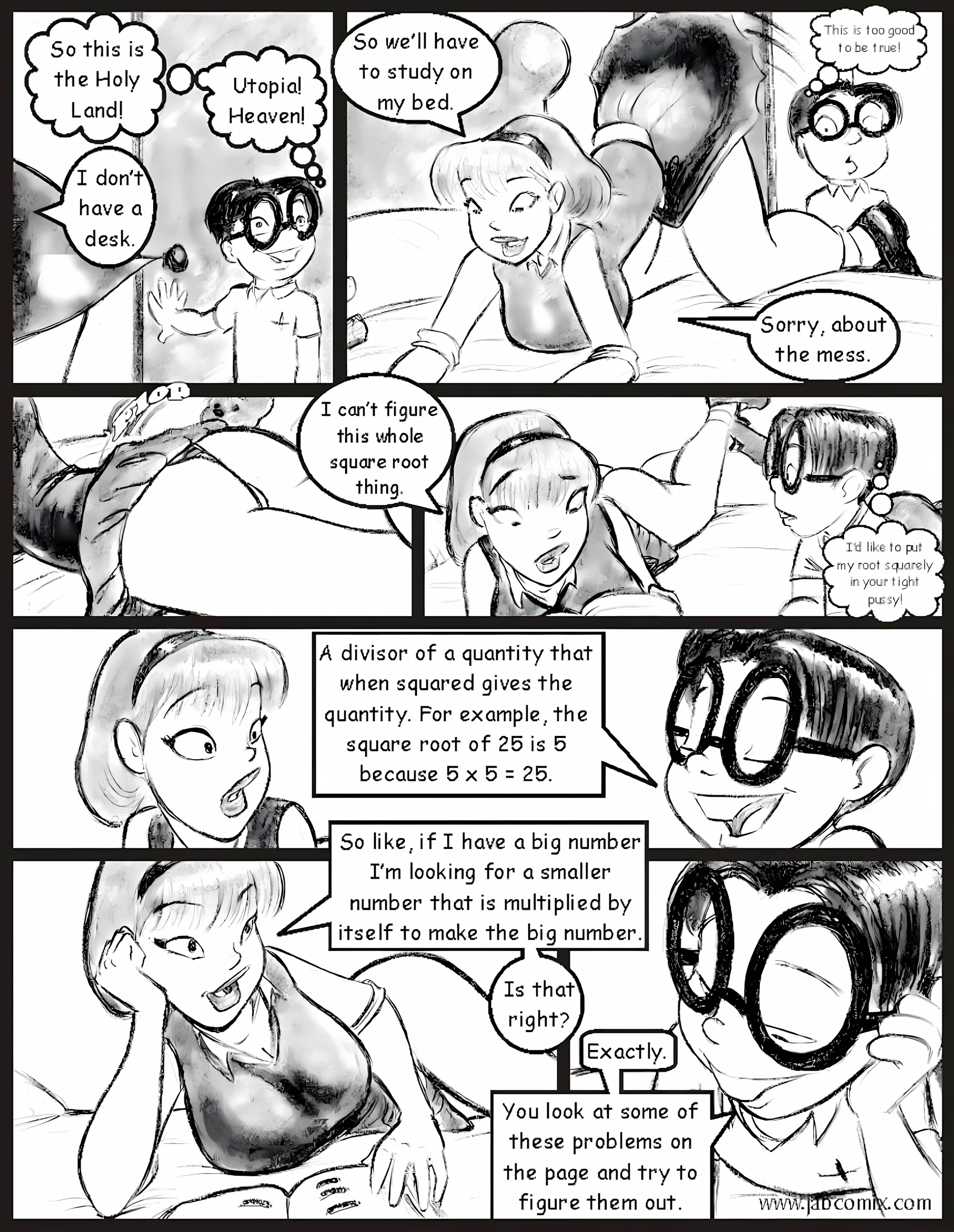 My Hot Ass Neighbor [JABComix] - 2 . My Hot Ass Neighbor - Tutoring - Chapter 2 - Page 6