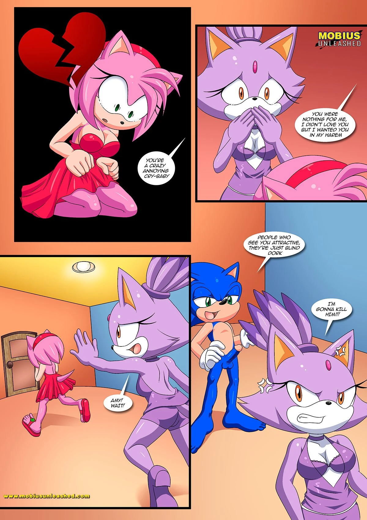 Burning Love (Sonic the Hedgehog) [Palcomix , Mobius Unleashed] - 1 . Burning Love - Chapter 1 (Sonic the Hedgehog) - Page 14