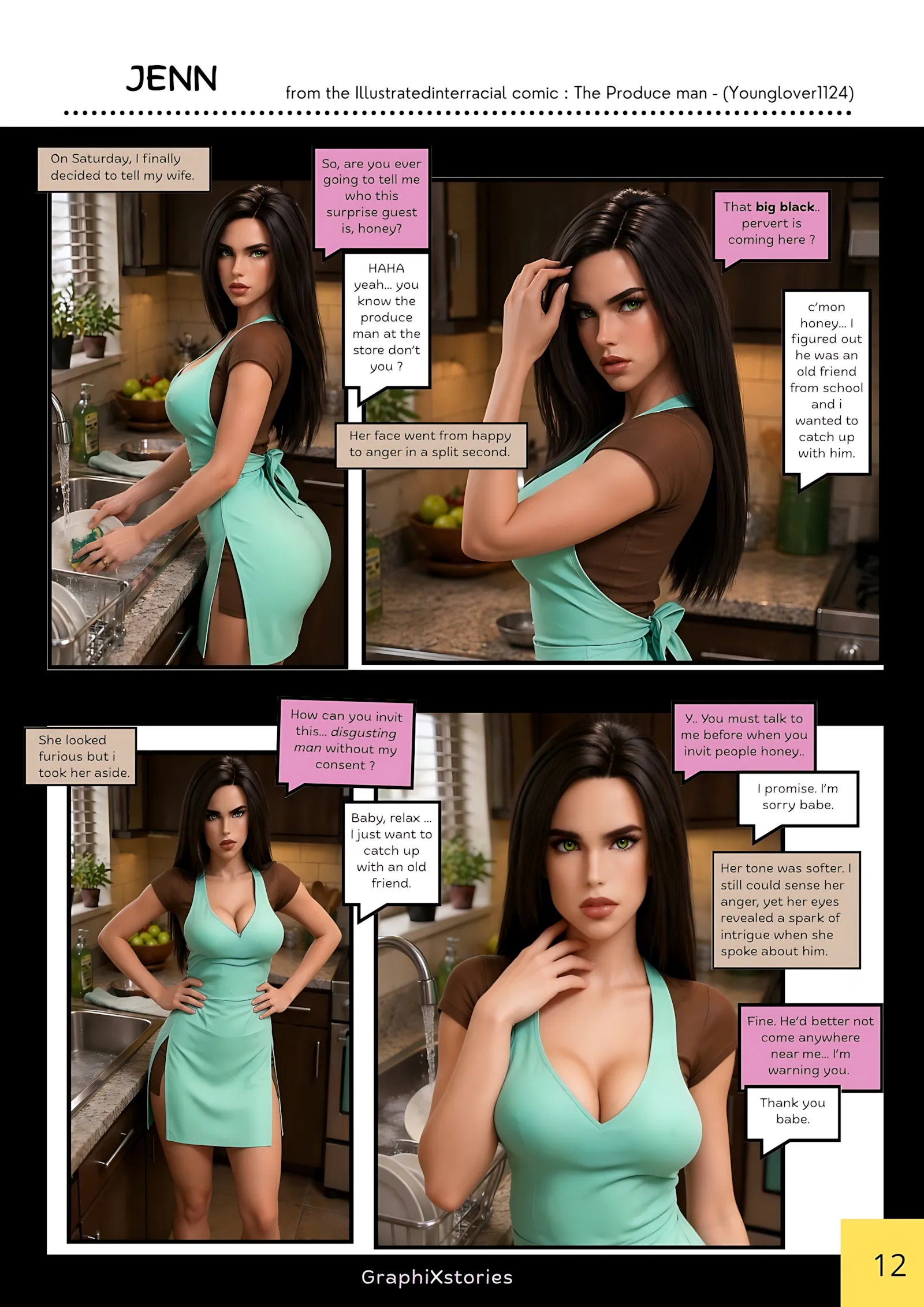 The produce Man – AI Version [GraphiXstories] - 2. The produce Man - Part 2 [  illustratedinterracial AI ] - Page 3