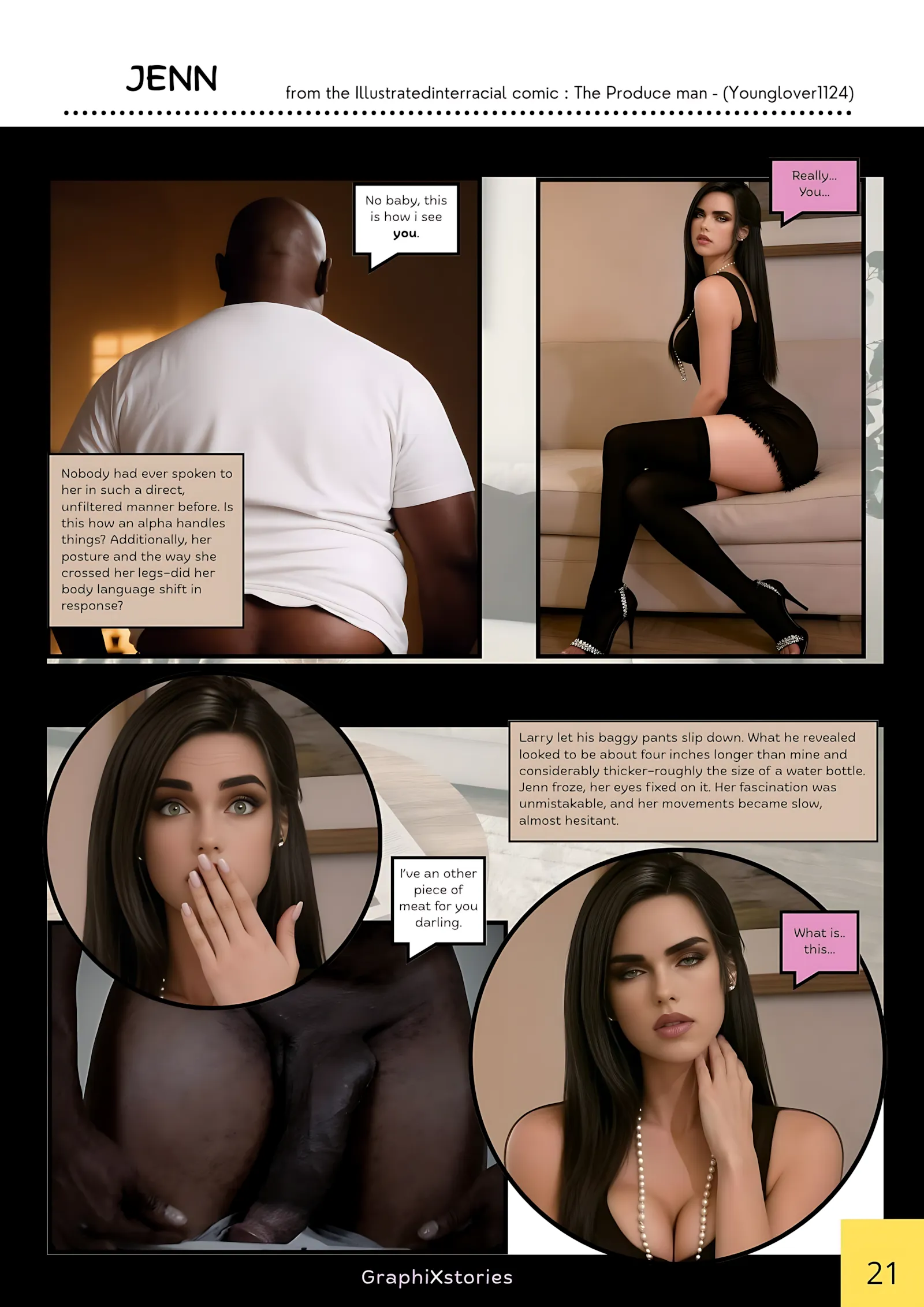 The produce Man – AI Version [GraphiXstories] - 2. The produce Man - Part 2 [  illustratedinterracial AI ] - Page 12