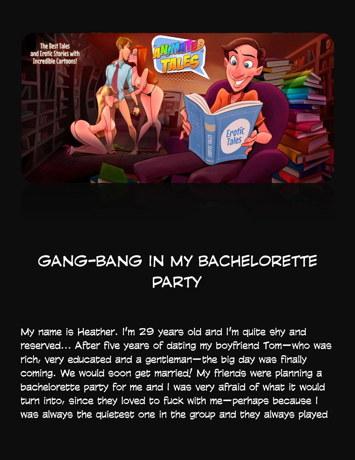 Animated Tales [WC | TF] - GANG-BANG IN MY BACHELORETTE PARTY - Page 1