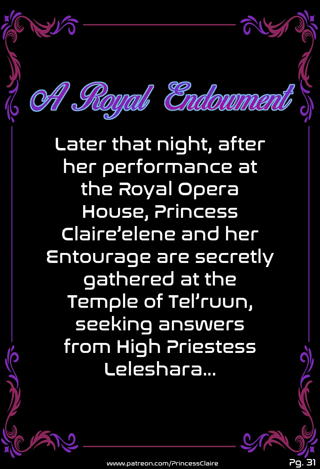 Princess Claire – A Royal Endowment - 3 . Princess Claire - Chapter 3 [Pop-lee] - Page 35