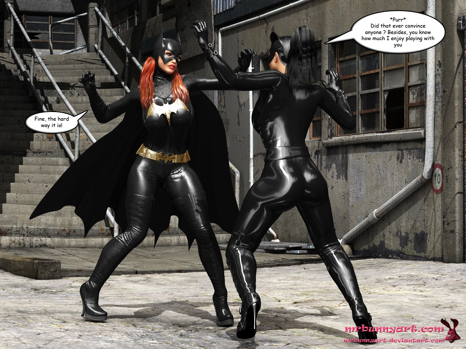 Batgirl vs Cain [MrBunnyArt] - Batgirl vs Cain - Page 7