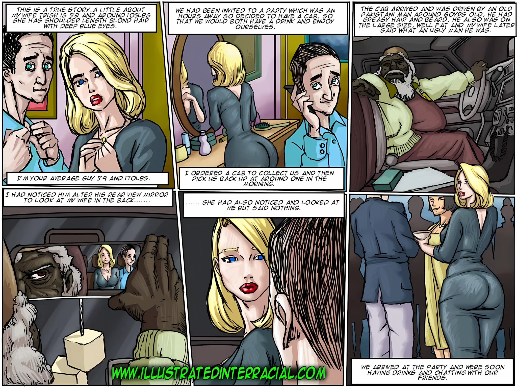 Pakistani Taxi Man [IllustratedInterracial] - 1 . Pakistani Taxi Man - Chapter 1 - Page 2