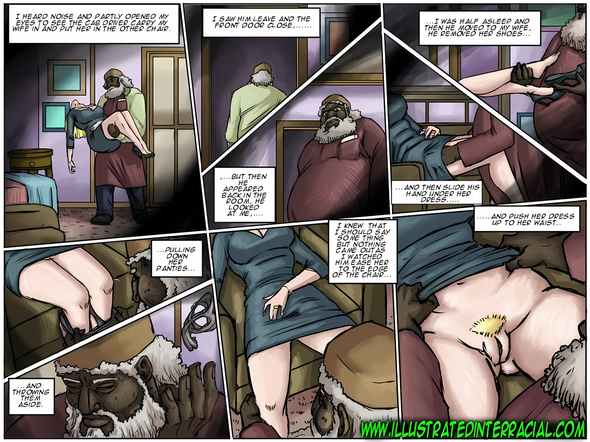 Pakistani Taxi Man [IllustratedInterracial] - 1 . Pakistani Taxi Man - Chapter 1 - Page 4