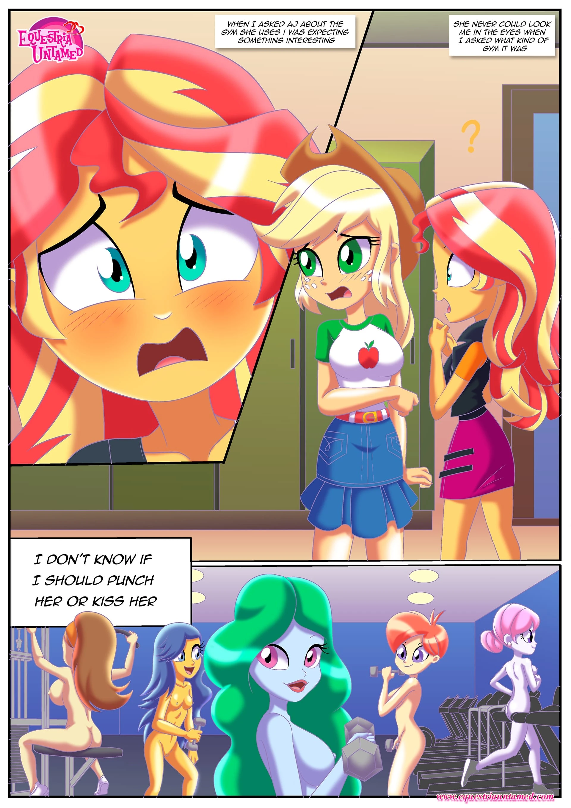 Sunset’s Steamy Workout (Equestria Girls) [PalComix] - 1 . Sunset's Steamy Workout - (Equestria Girls) [PalComix] - Page 2