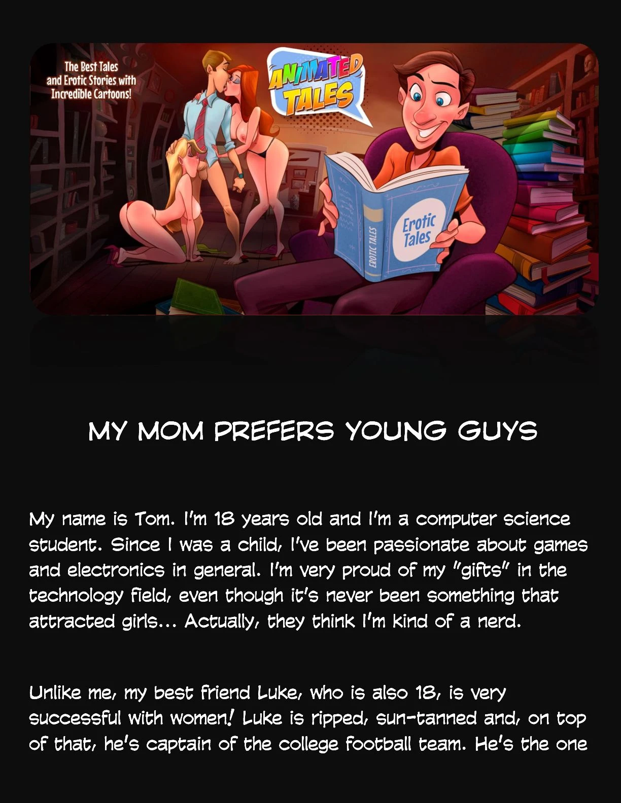 Animated Tales [WC | TF] - MY MOM PREFERS YOUNG GUYS - Page 1