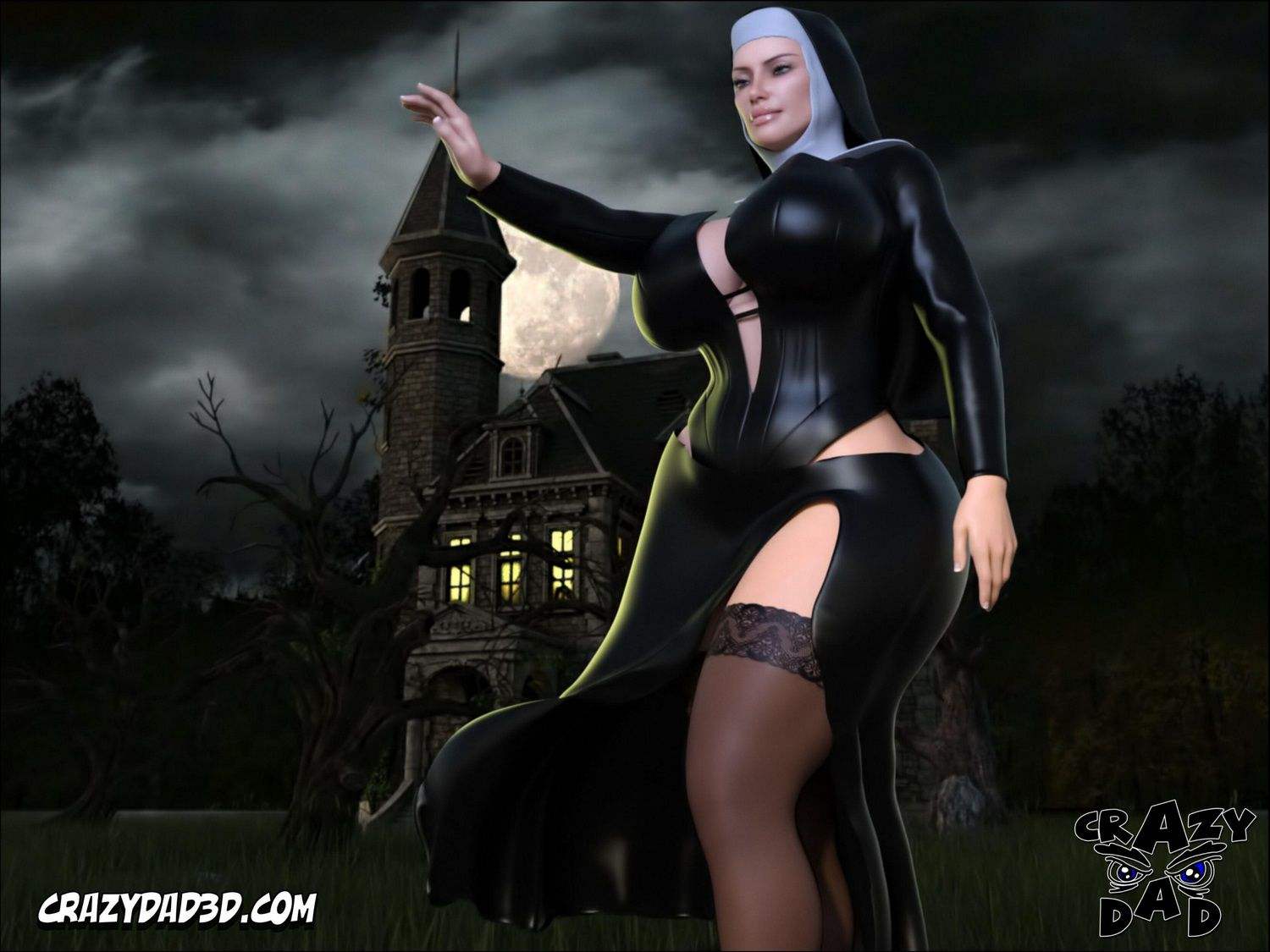 Evil Nun [CrazyDad3D] - 2. Evil Nun - Chapter 2 - Page 35