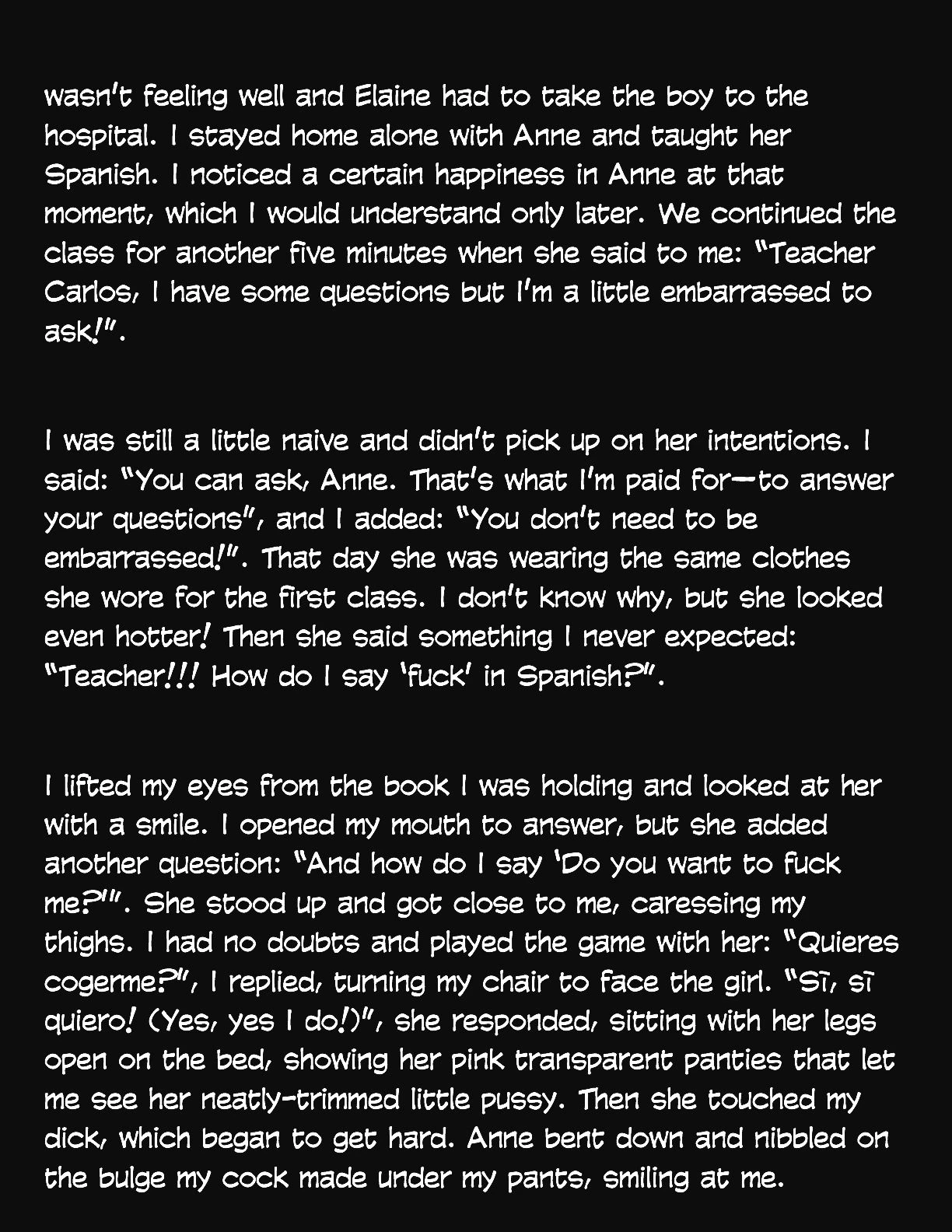 Animated Tales [WC | TF] - SPANISH CLASS FOR AN 18-YEAR-OLD HOTTIE - Page 3