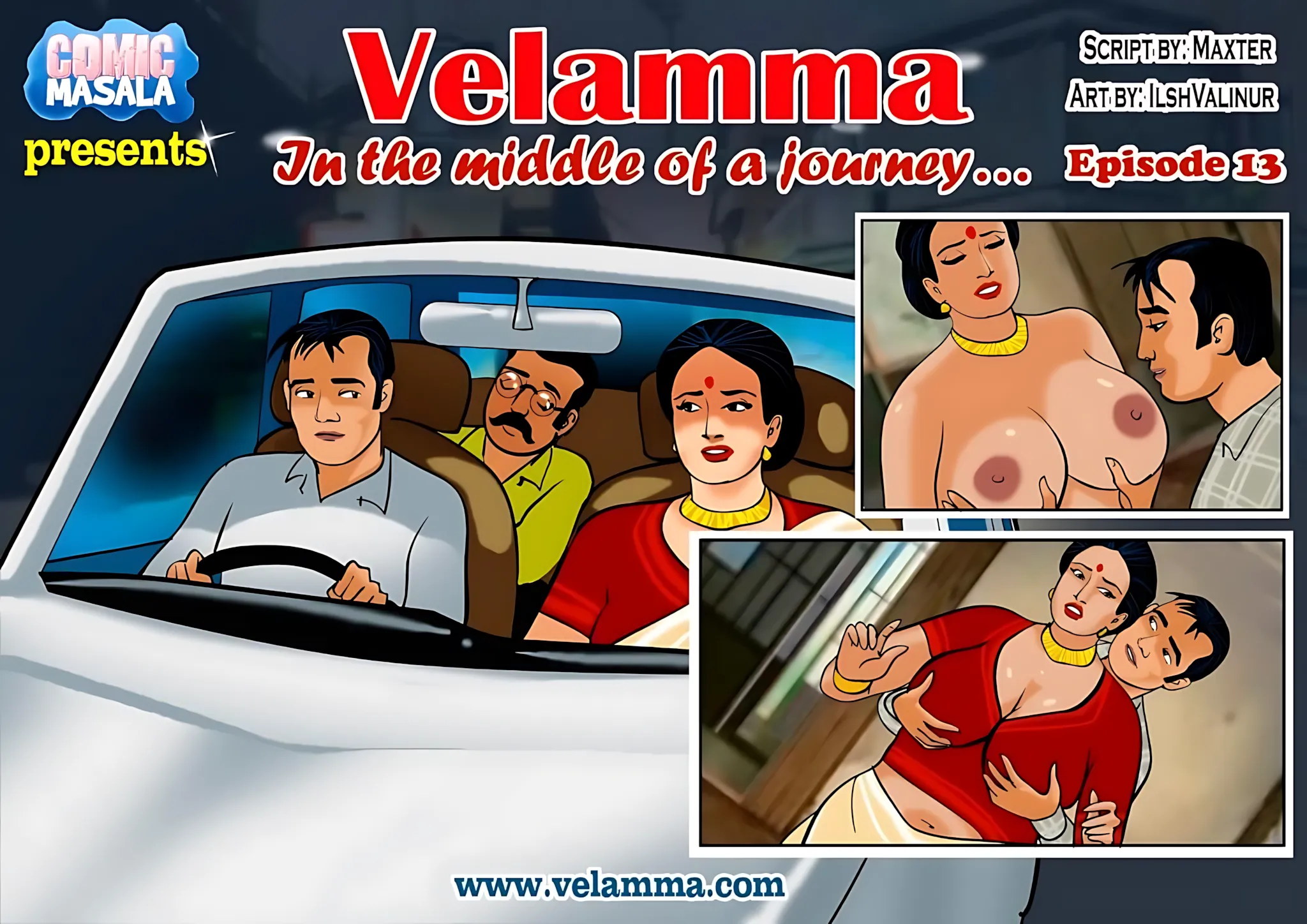 Velamma All Episodes Comics - 13 . Velamma - Episode 13 - In The Middle Of A Journey - Page 1