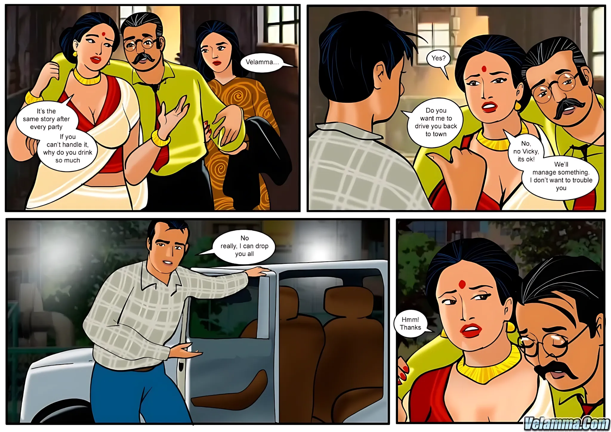 Velamma All Episodes Comics - 13 . Velamma - Episode 13 - In The Middle Of A Journey - Page 2