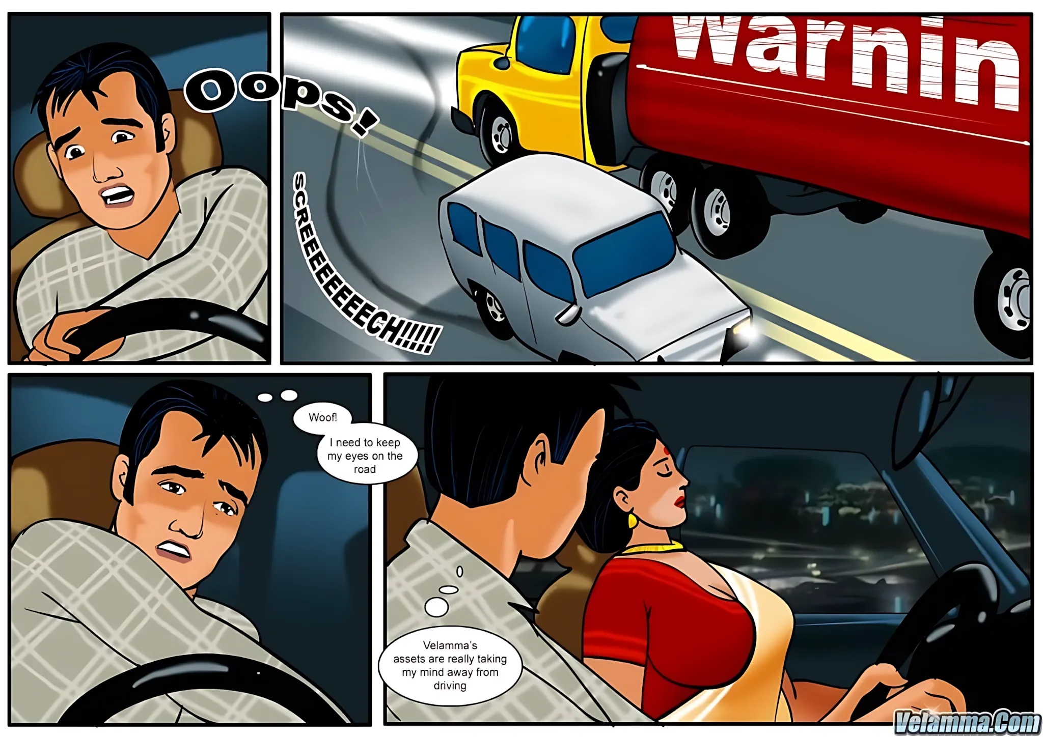 Velamma All Episodes Comics - 13 . Velamma - Episode 13 - In The Middle Of A Journey - Page 6
