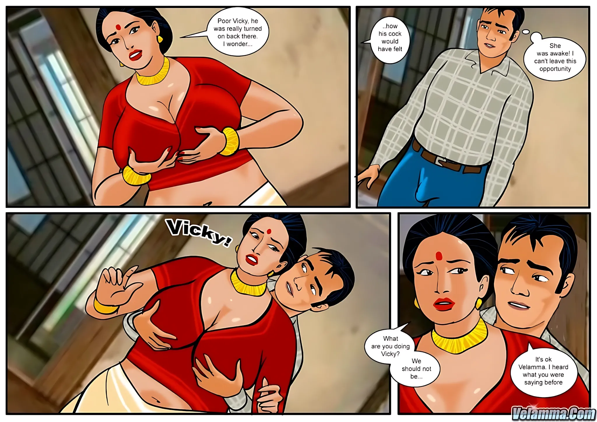 Velamma All Episodes Comics - 13 . Velamma - Episode 13 - In The Middle Of A Journey - Page 14