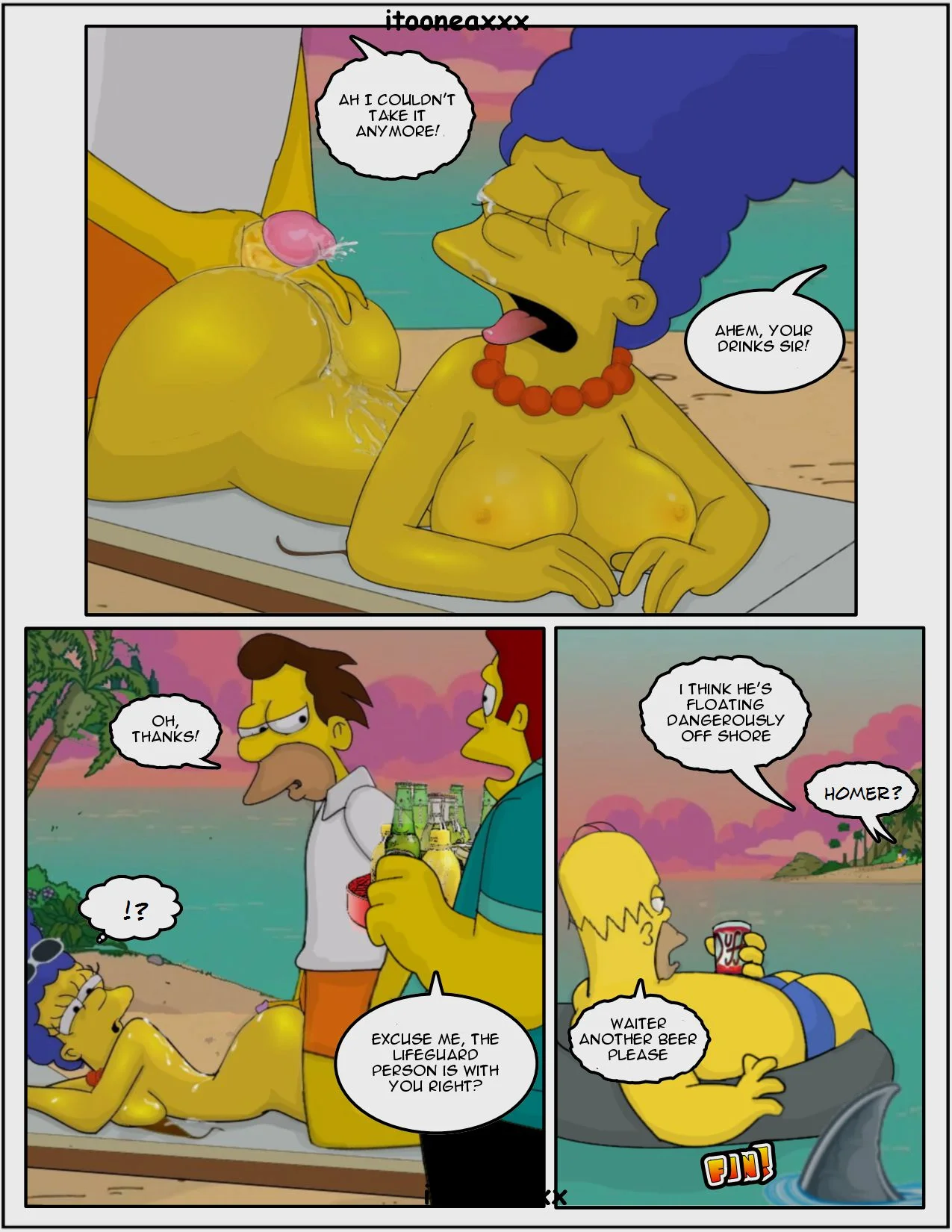 The Simpsons Porn Comics Series - 3 . On The Beach - Eng - Page 13