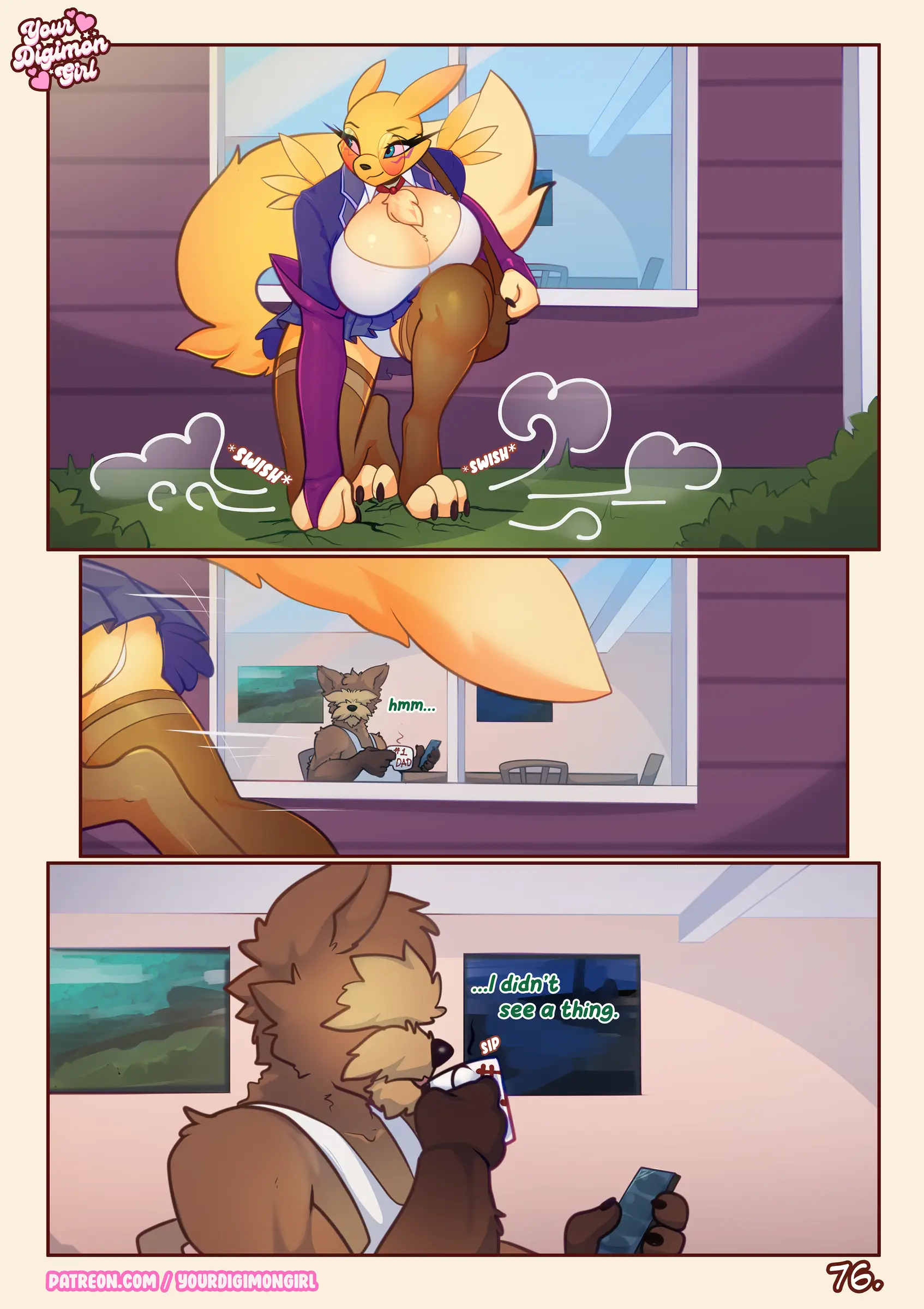 How 2 hide your Renamon [YourDigimonGirl] - 1.2 . How 2 hide your Renamon - Chapter 1 Part 2 - Page 3