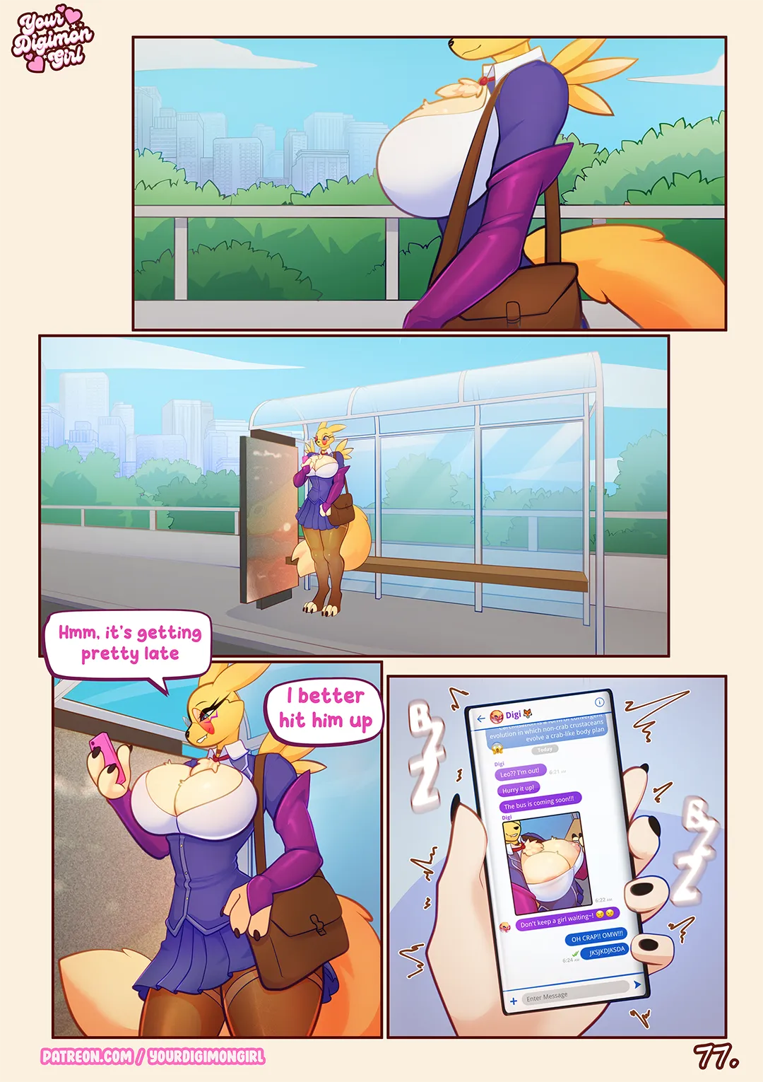 How 2 hide your Renamon [YourDigimonGirl] - 1.2 . How 2 hide your Renamon - Chapter 1 Part 2 - Page 4