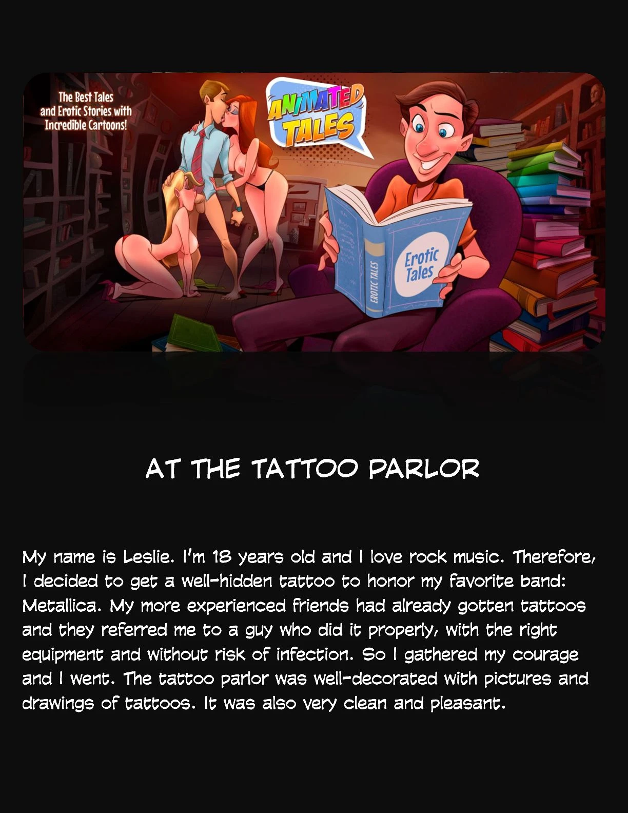 Animated Tales [WC | TF] - AT THE TATTOO PARLOR - Page 1