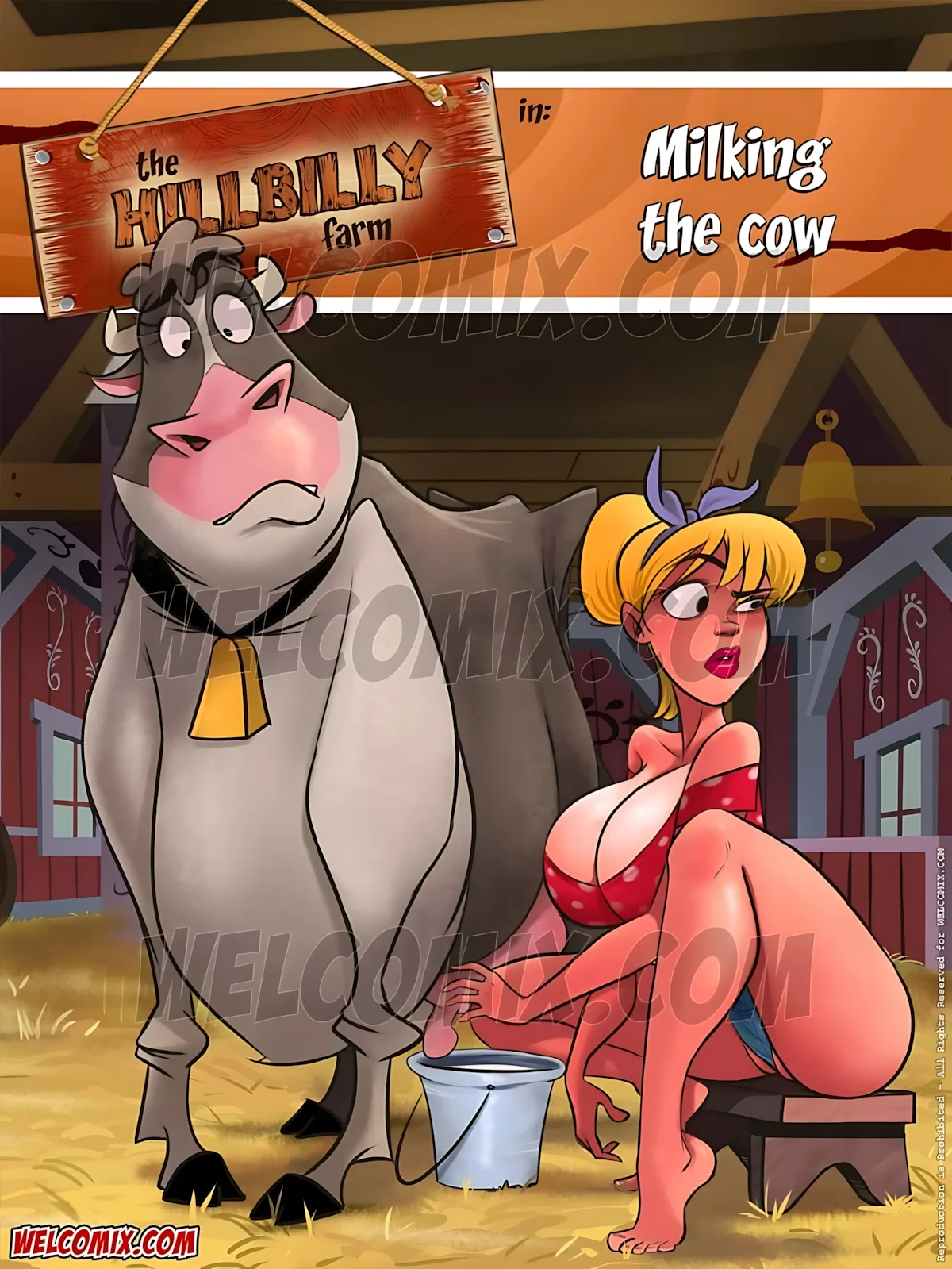 The Hillbilly Farm - 7 . The Hillbilly Farm - Milking The Cow - Chapter 7 [WC TF] - Page 1