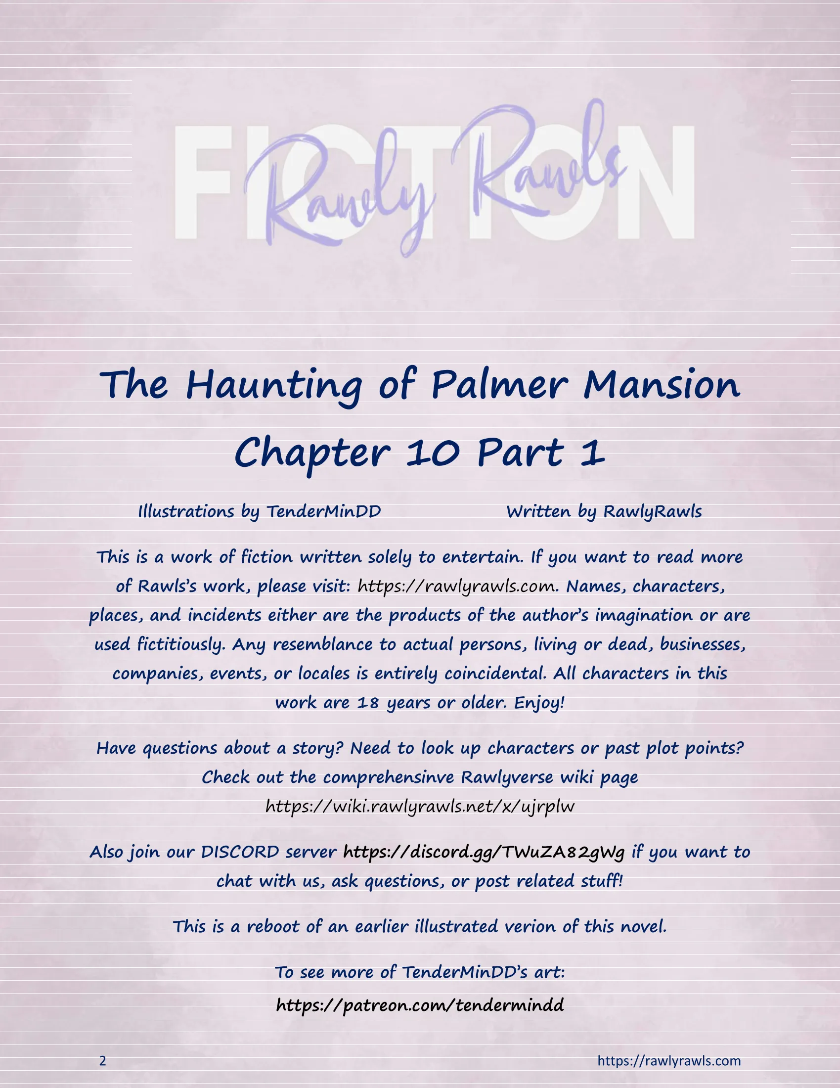 The Haunting Of Palmer Mansion [RawlyRawls] - 10.1 . The Haunting Of Palmer Mansion - Chapter 10 Part 1 [TenderMindd ] - Page 2