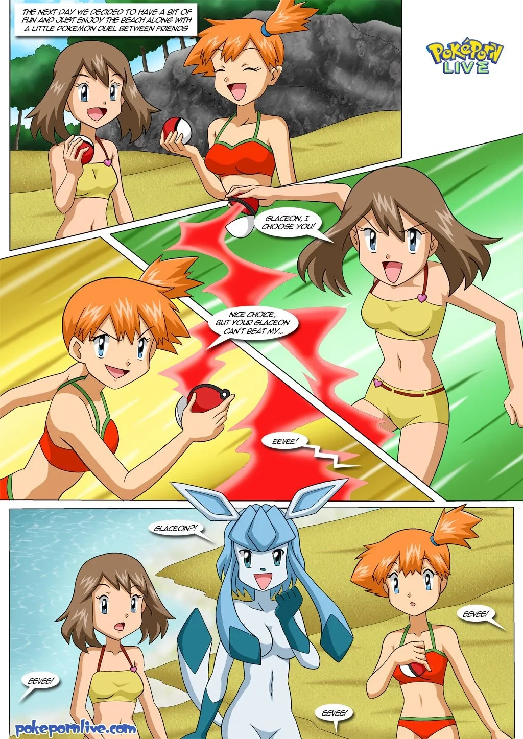 Fun Times On The Beach (Pokemon) [Palcomix] - 1 . Fun Times On The Beach - (Pokemon) [Palcomix] - Page 3