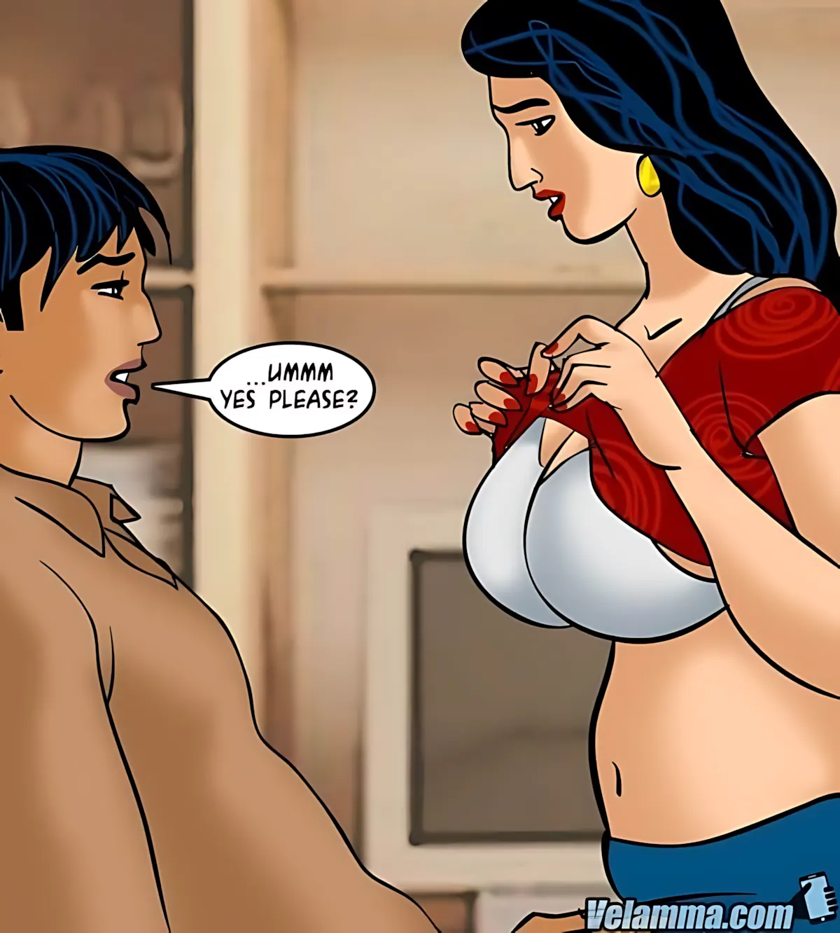 Velamma All Episodes Comics - 61 . Velamma - Episode 61 - Naked Cleaning - Page 42