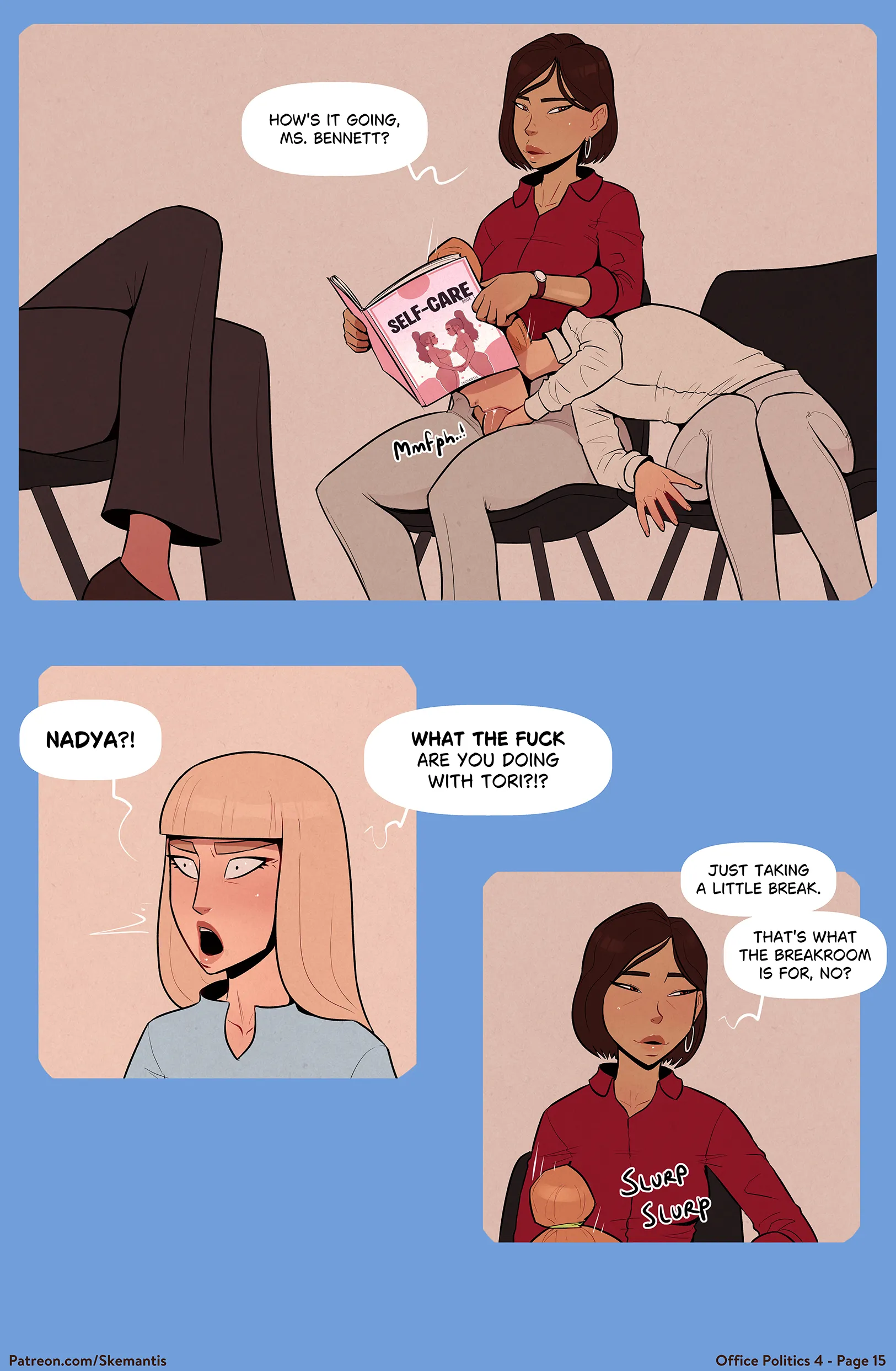 Office Politics - 4 . Office Politics - Chapter 4 [Skemantis] - Page 15