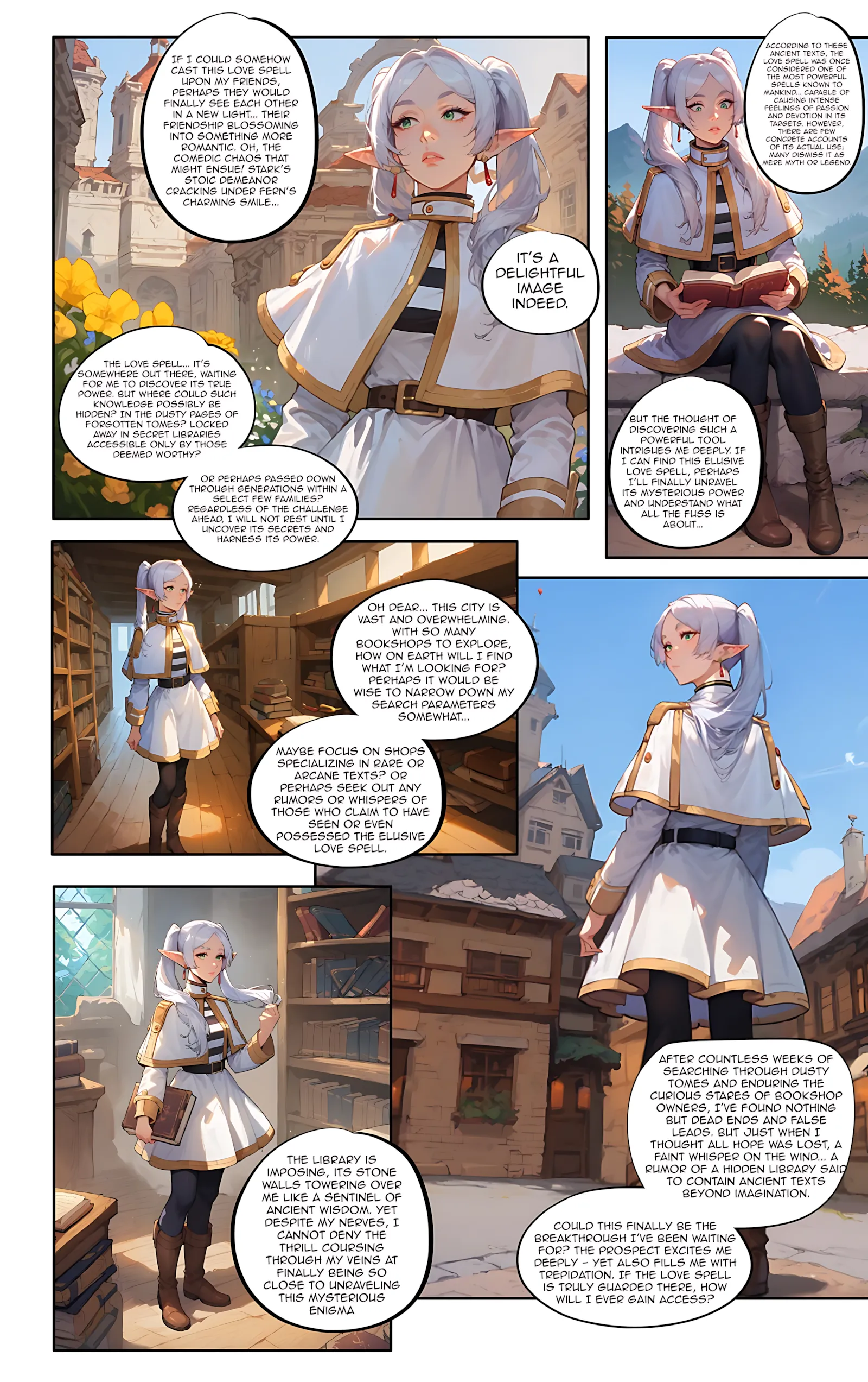 Playful Sloth- AI Comics - 4. Frieren's Spell of Love A Group's Effort - Page 2