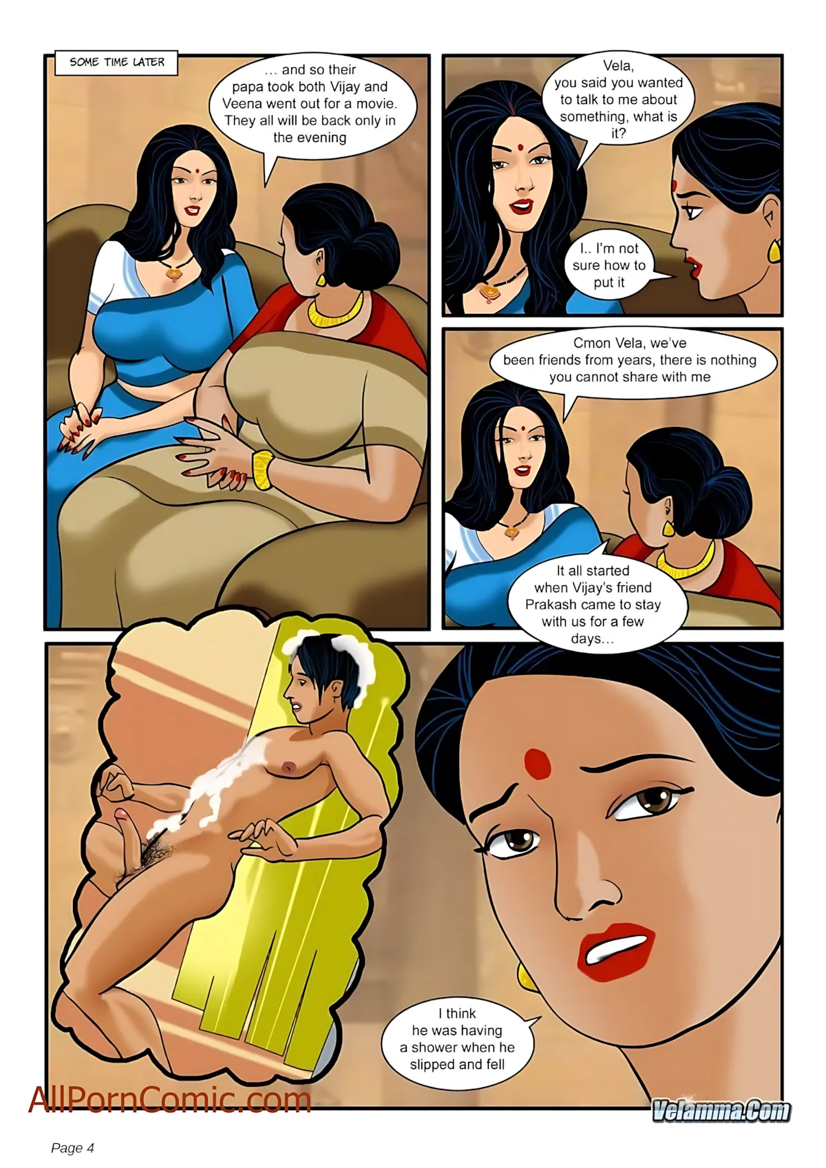 Velamma All Episodes Comics - 6 . Velamma - Episode 6 - Visit From An Old Friend - Page 4