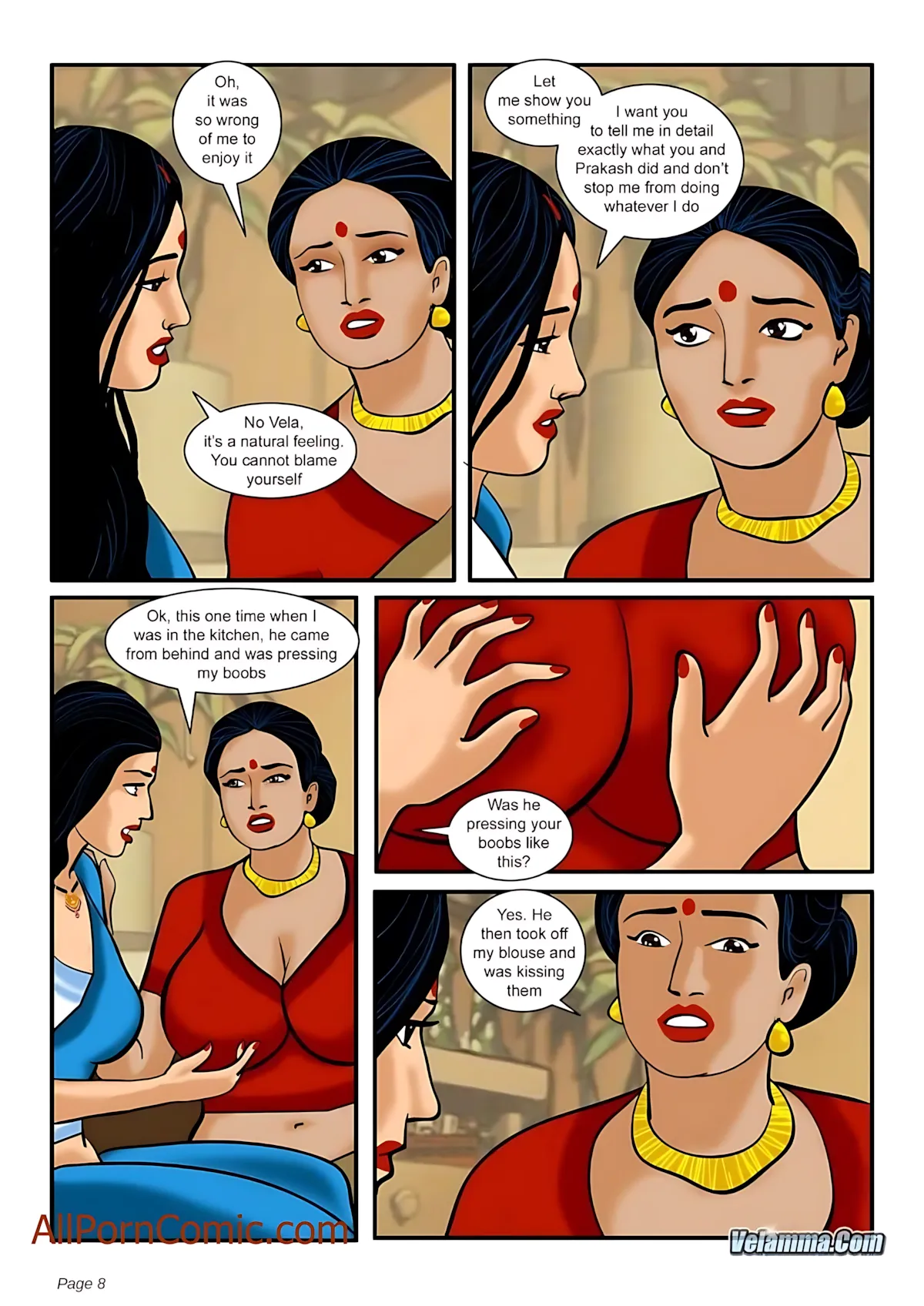 Velamma All Episodes Comics - 6 . Velamma - Episode 6 - Visit From An Old Friend - Page 8