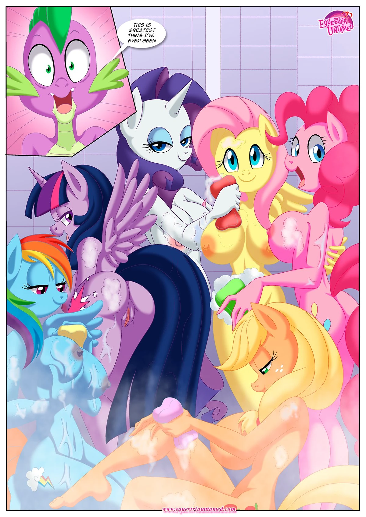 Spike’s Harem (My Little Pony – Friendship Is Magic) [PalComix] - 7 . Pinkie's Playhouse - Chapter 7 (My Little Pony - Friendship Is Magic) [PalComix] - Page 41