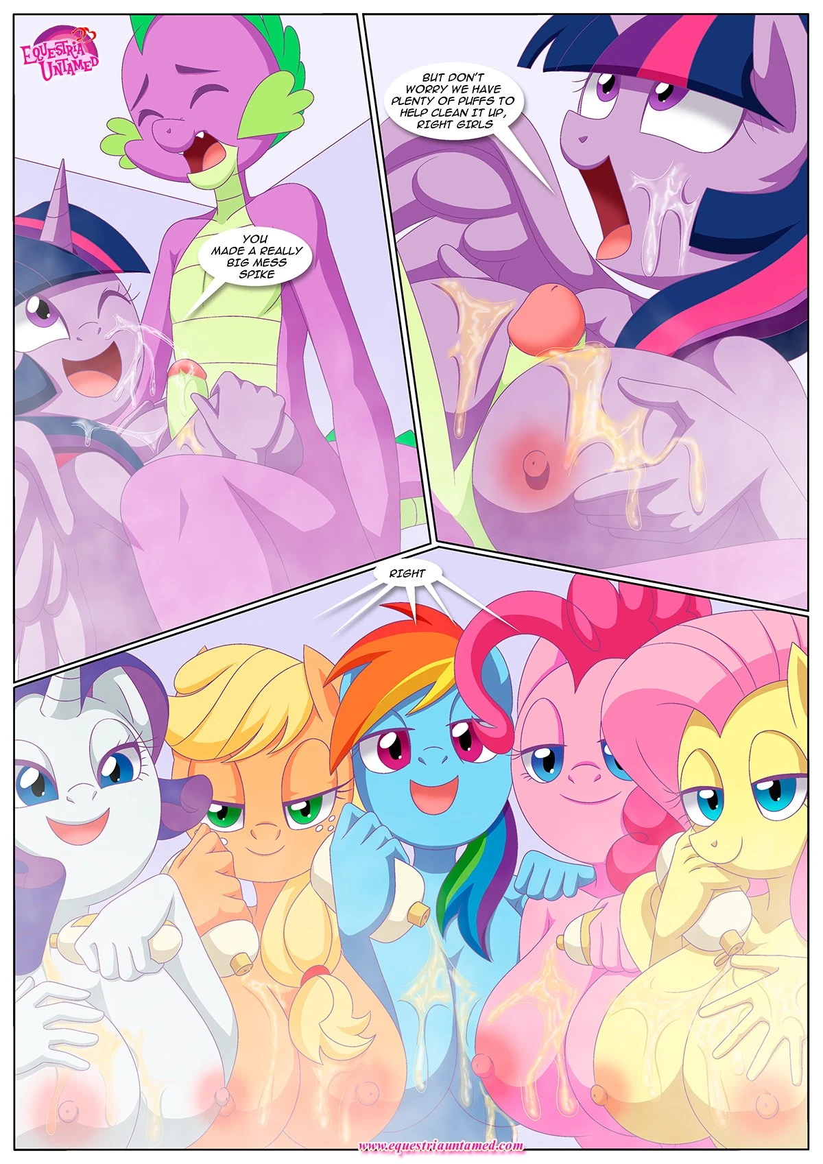 Spike’s Harem (My Little Pony – Friendship Is Magic) [PalComix] - 7 . Pinkie's Playhouse - Chapter 7 (My Little Pony - Friendship Is Magic) [PalComix] - Page 44