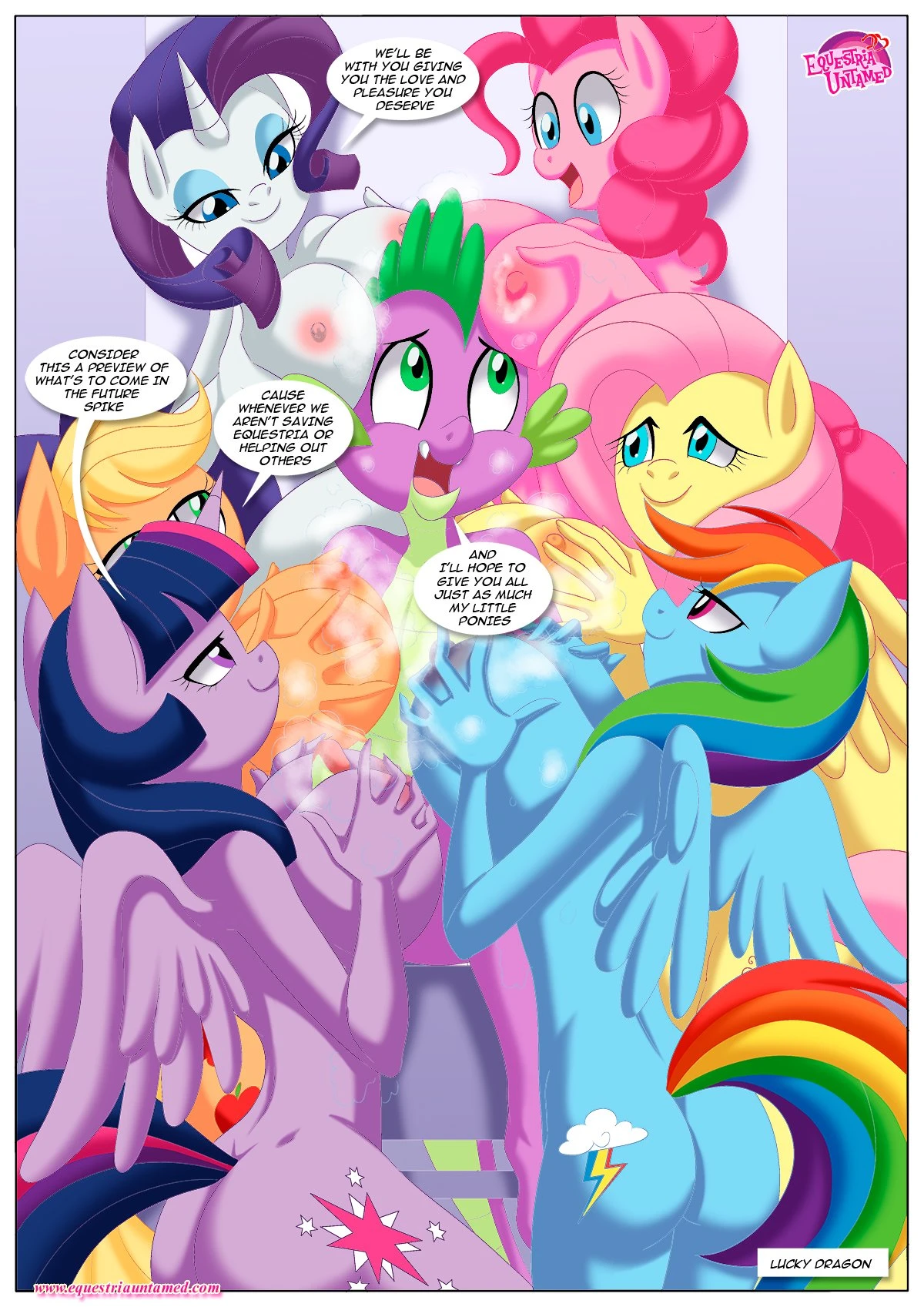 Spike’s Harem (My Little Pony – Friendship Is Magic) [PalComix] - 7 . Pinkie's Playhouse - Chapter 7 (My Little Pony - Friendship Is Magic) [PalComix] - Page 45