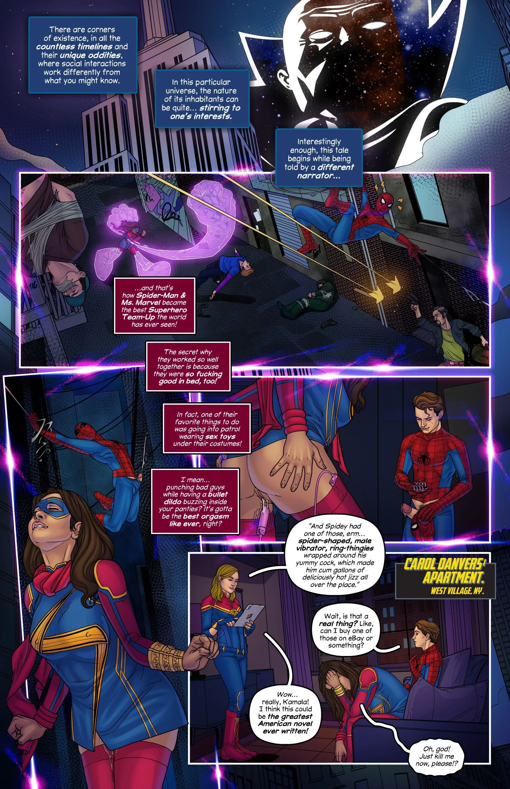 Marvelous! (Captain Marvel , Spider-Man) - 1 . Marvelous! - Chapter 1 [Tracy Scops] - Page 3