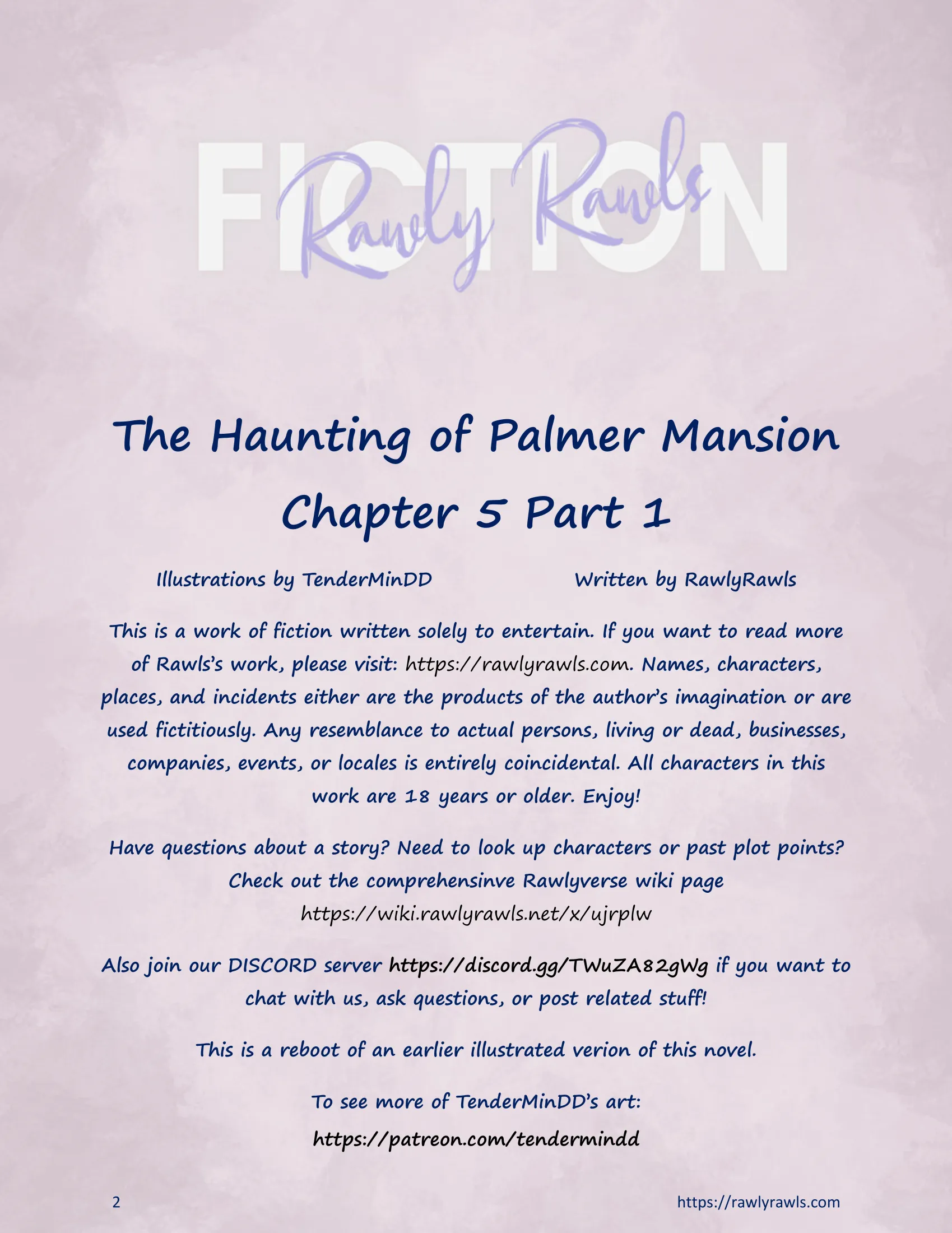 The Haunting Of Palmer Mansion [RawlyRawls] - 5 . The Haunting Of Palmer Mansion - Chapter 5 Part 1 [TenderMindd ] - Page 2