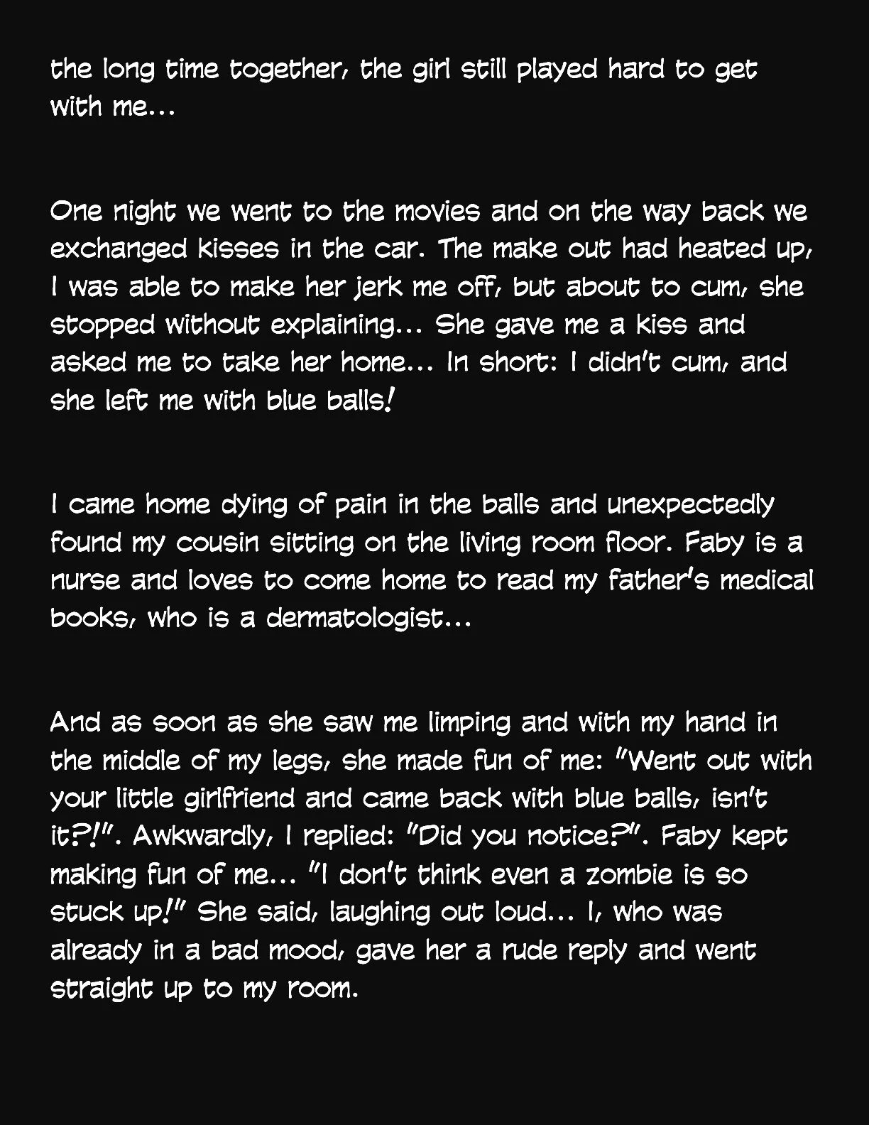 Animated Tales [WC | TF] - MY NURSE COUSIN TAKE CARE OF MY BLUE BALLS - Page 2