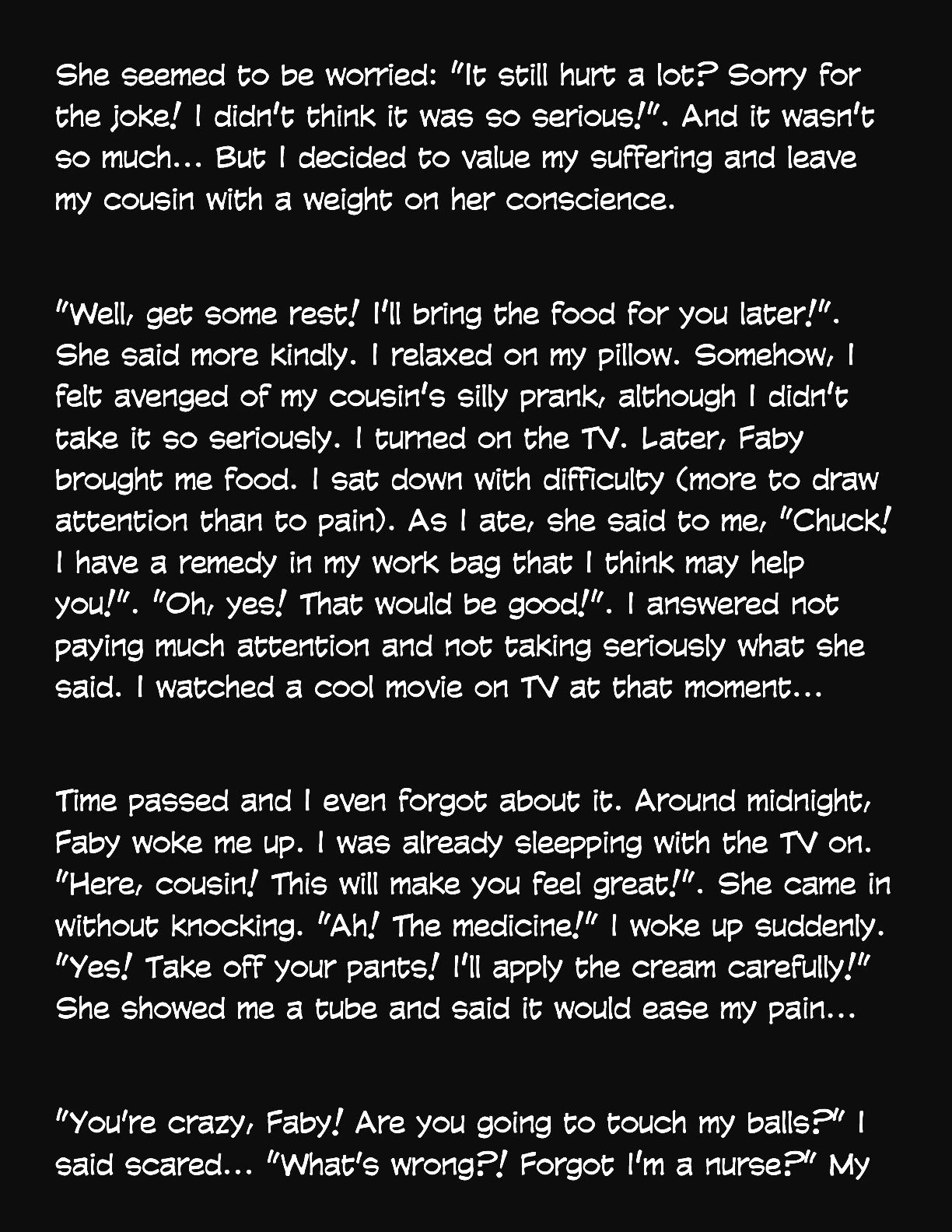 Animated Tales [WC | TF] - MY NURSE COUSIN TAKE CARE OF MY BLUE BALLS - Page 4