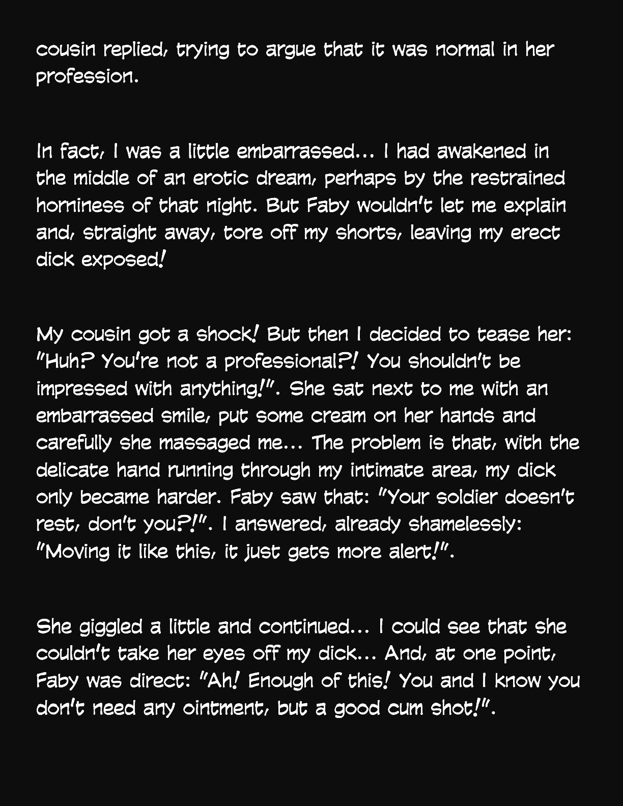 Animated Tales [WC | TF] - MY NURSE COUSIN TAKE CARE OF MY BLUE BALLS - Page 5