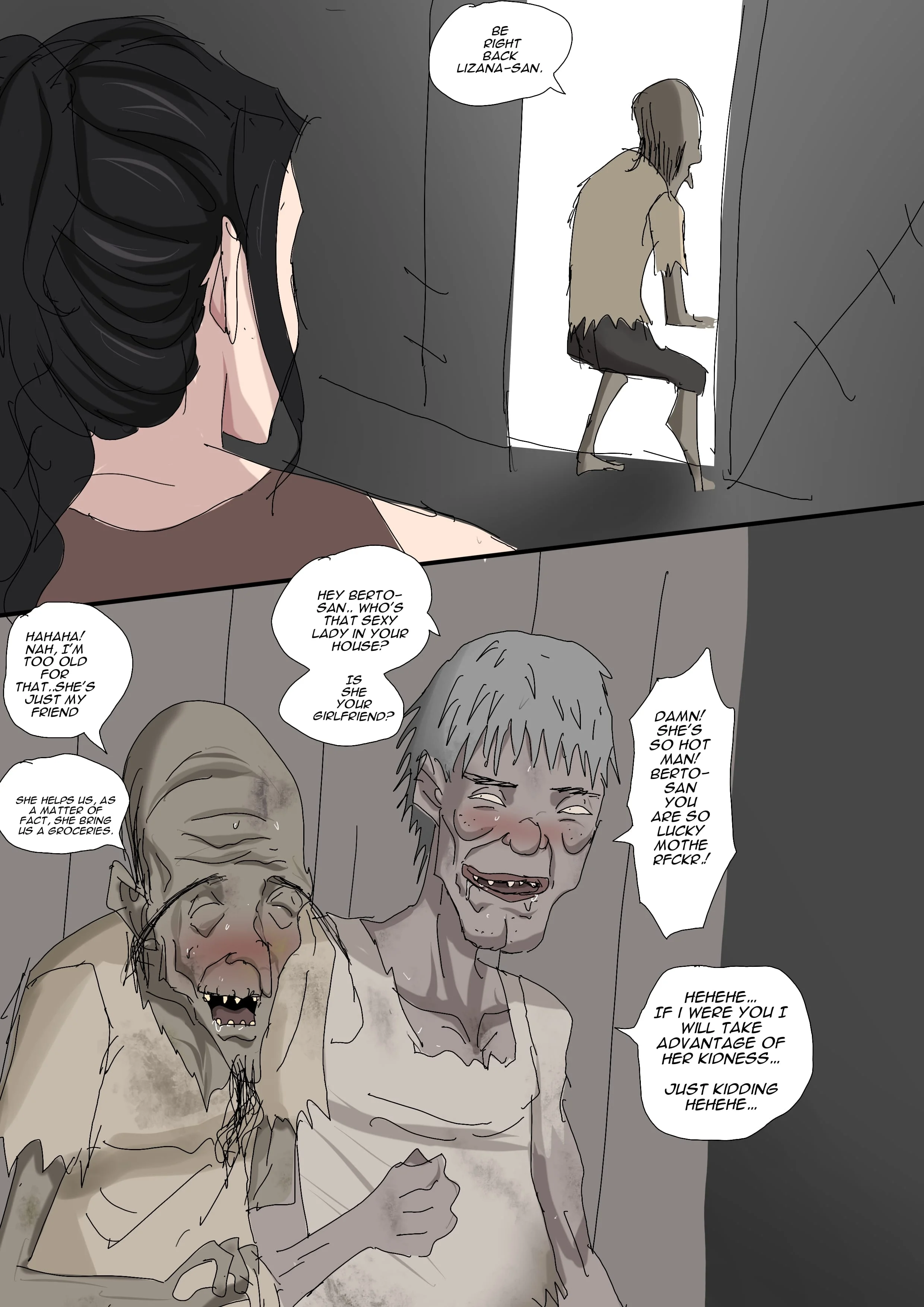 Sinful Lust by ZettoNSFW - 7 . Sinful Lust - Lizana And The Homeless - Chapter 1 - Page 51