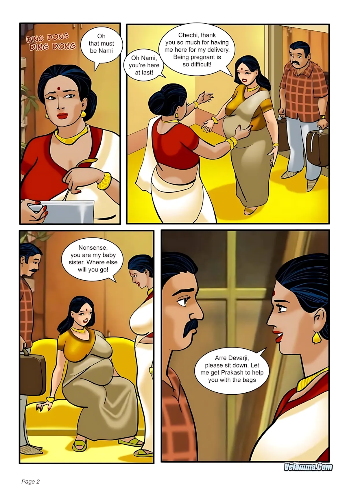 Velamma All Episodes Comics - 3 . Velamma - Episode 3 - How Far Would You Go For Your Family - Page 2