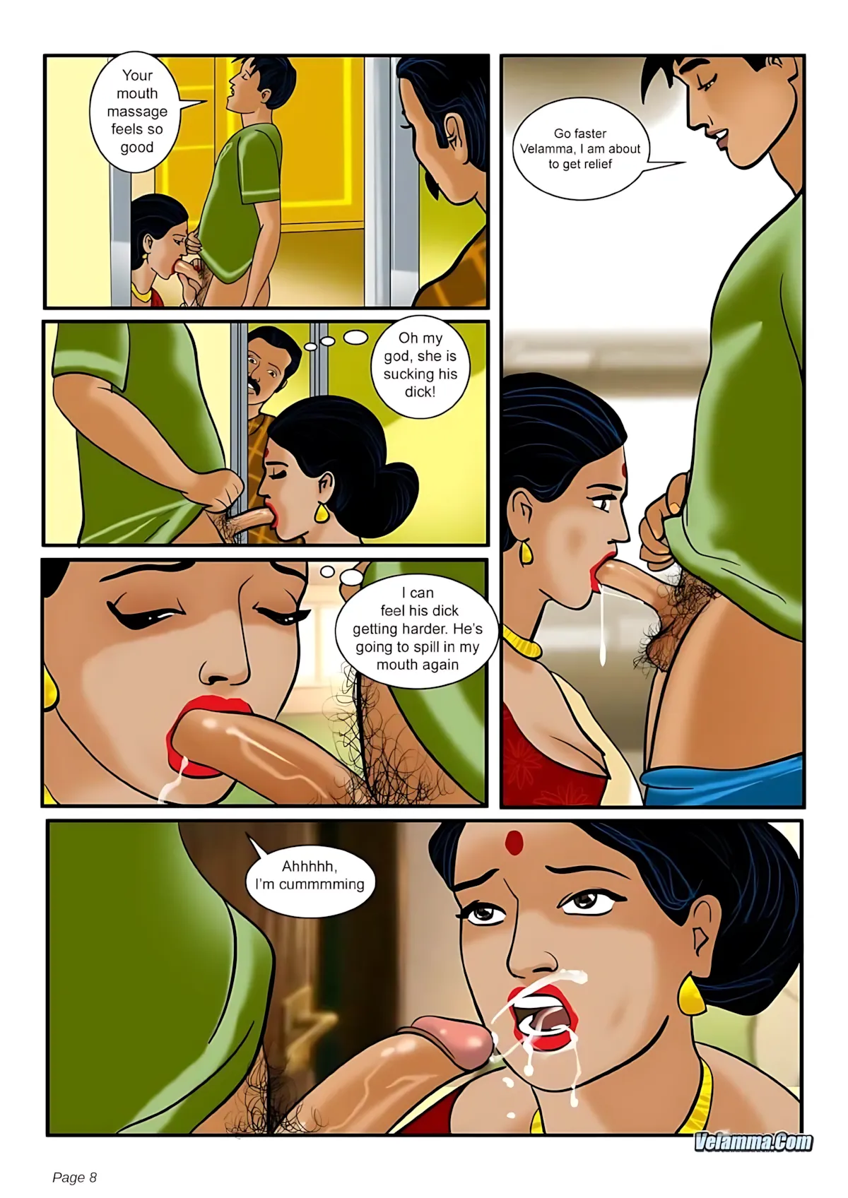Velamma All Episodes Comics - 3 . Velamma - Episode 3 - How Far Would You Go For Your Family - Page 8