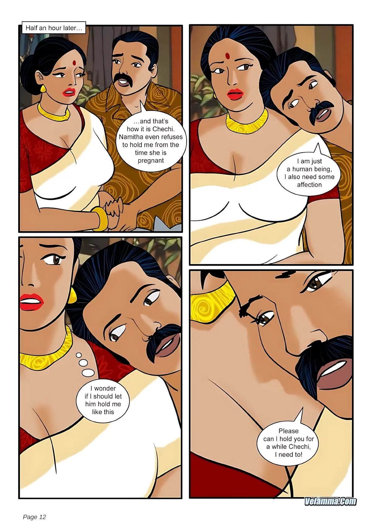 Velamma All Episodes Comics - 3 . Velamma - Episode 3 - How Far Would You Go For Your Family - Page 12